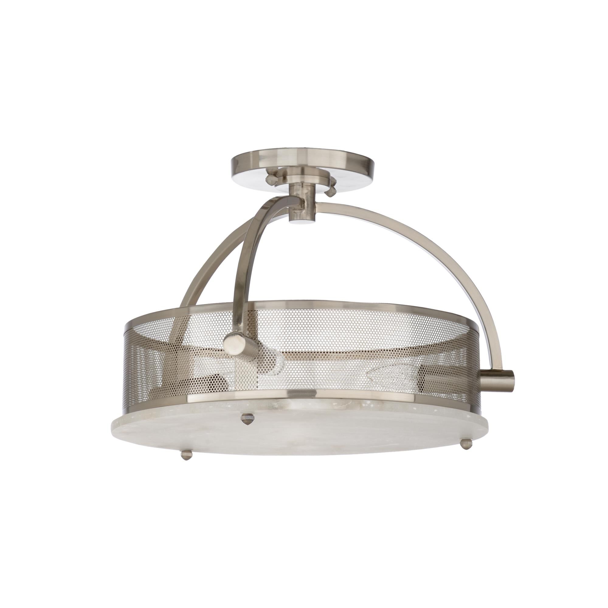 Moon 16 Inch 3 Light Semi Flush Mount by Wildwood