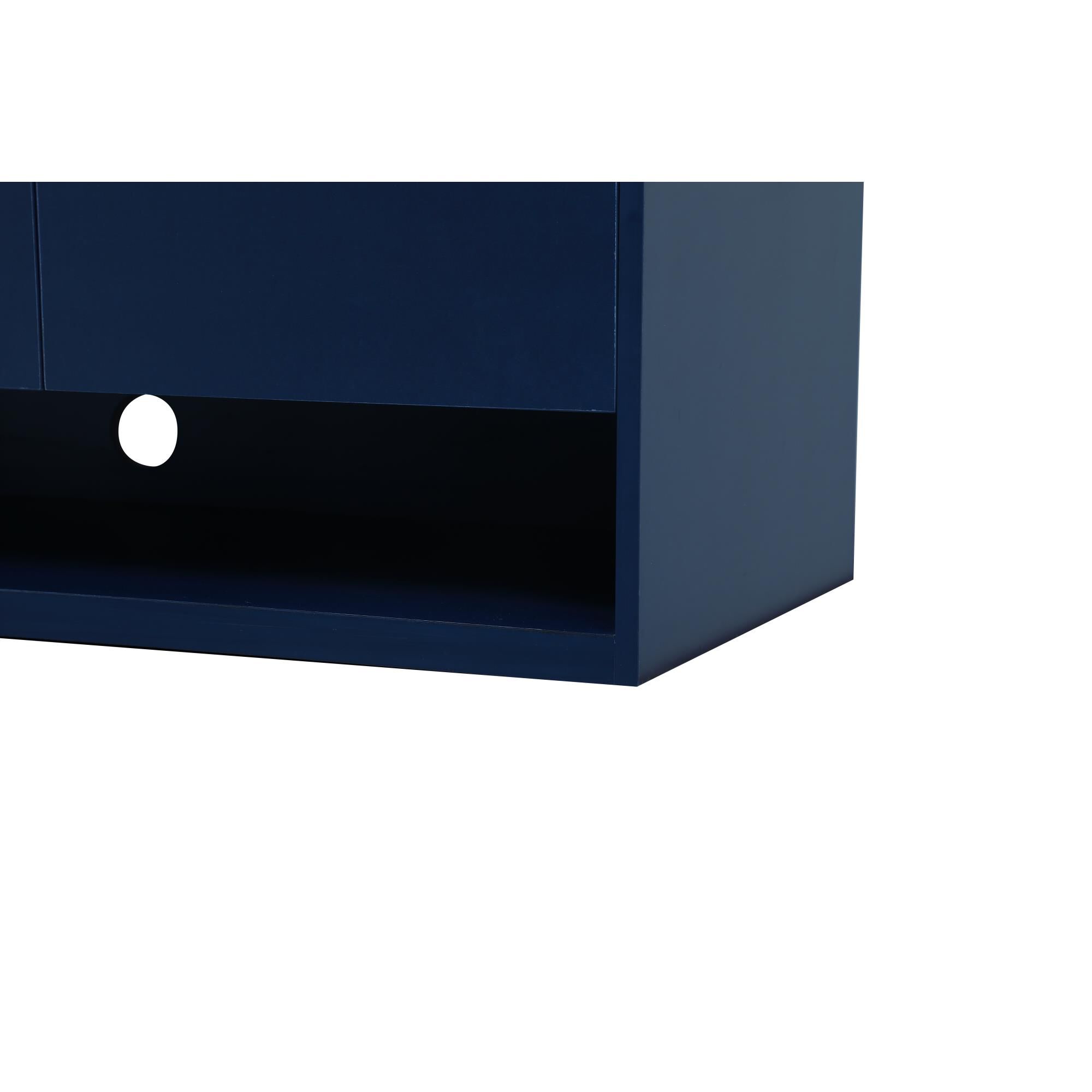 Shown in Blue finish