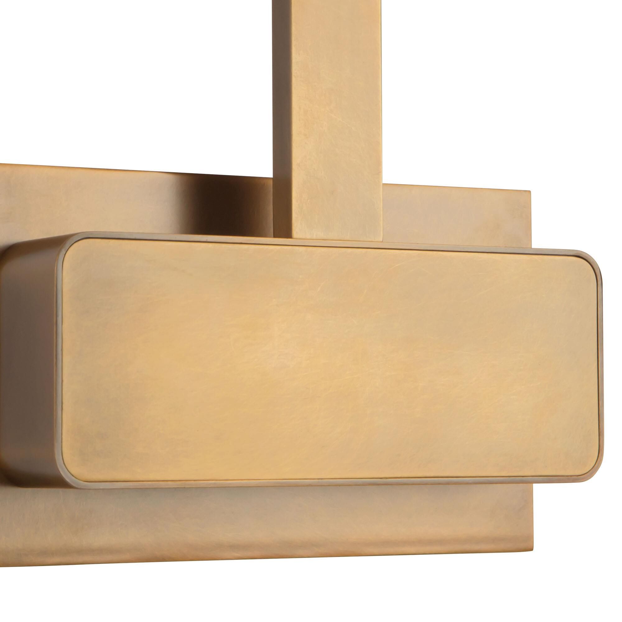 Shown in Vintage Brass finish and White Acrylic Diffuser glass