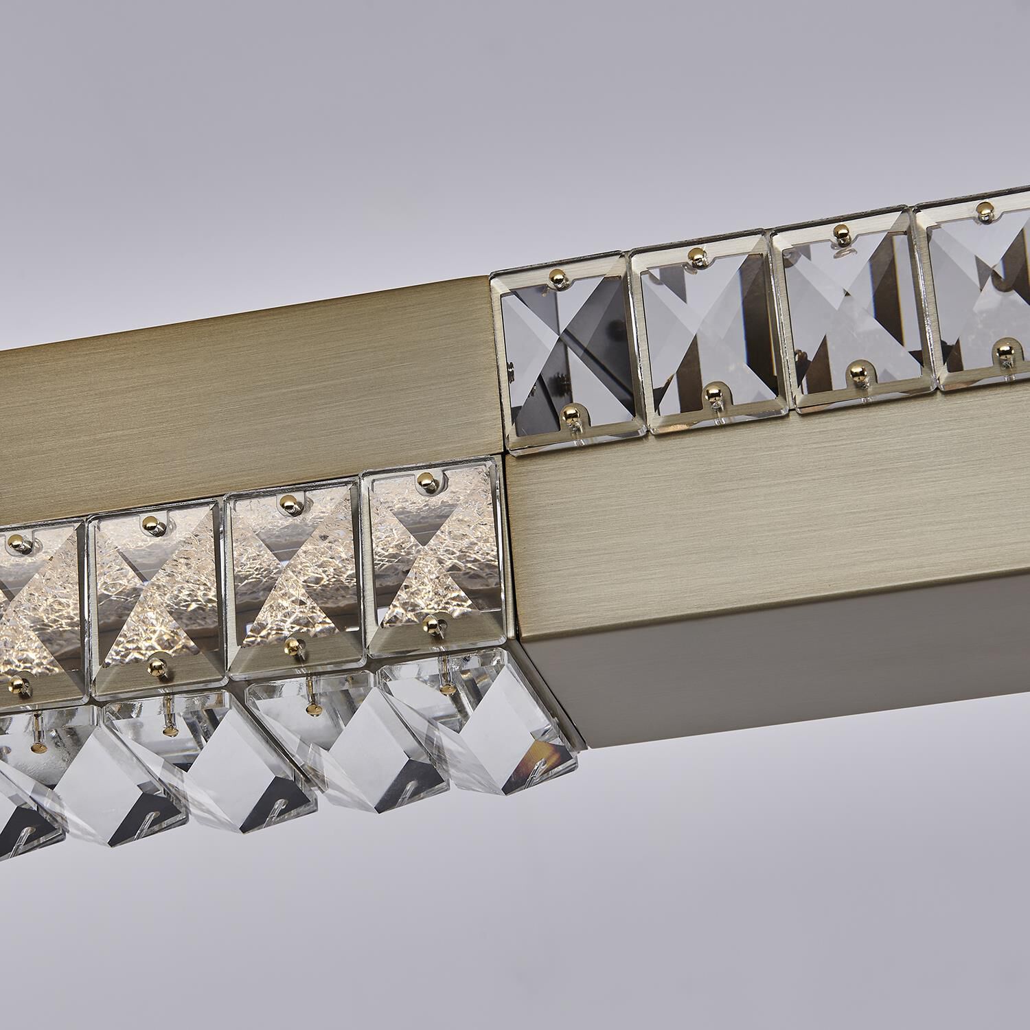 Shown in Winter Brass finish and Firenze Clear crystal