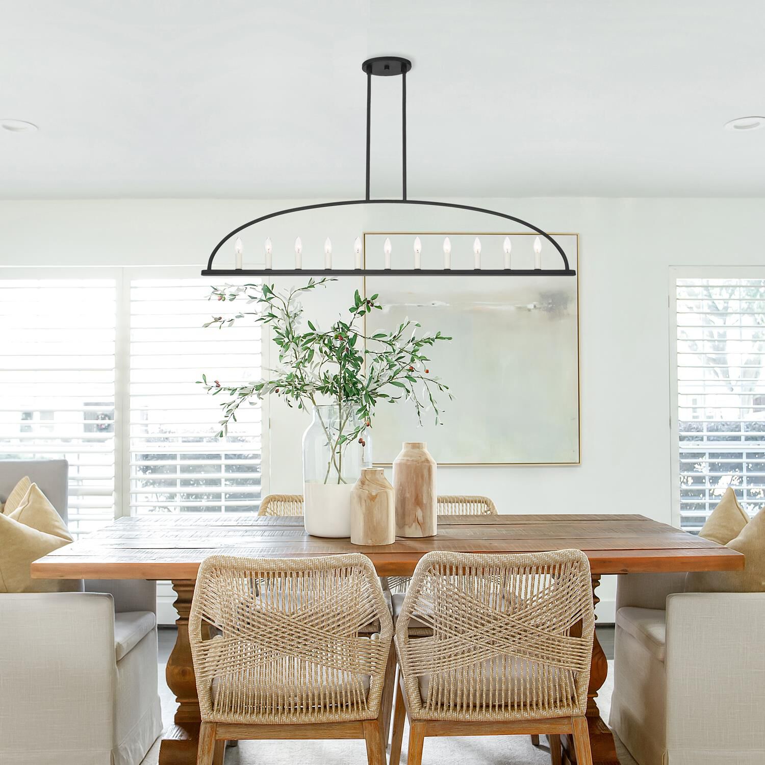 Abbott 54 Inch 11 Light Linear Suspension Light by Crystorama