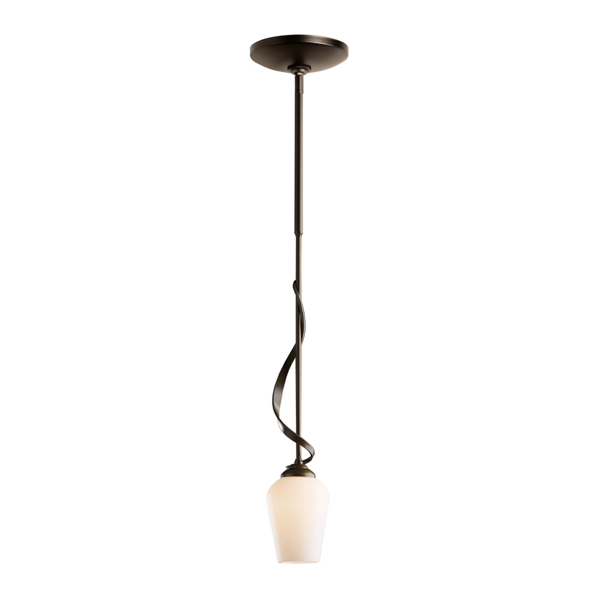Shown in Bronze finish and Opal glass