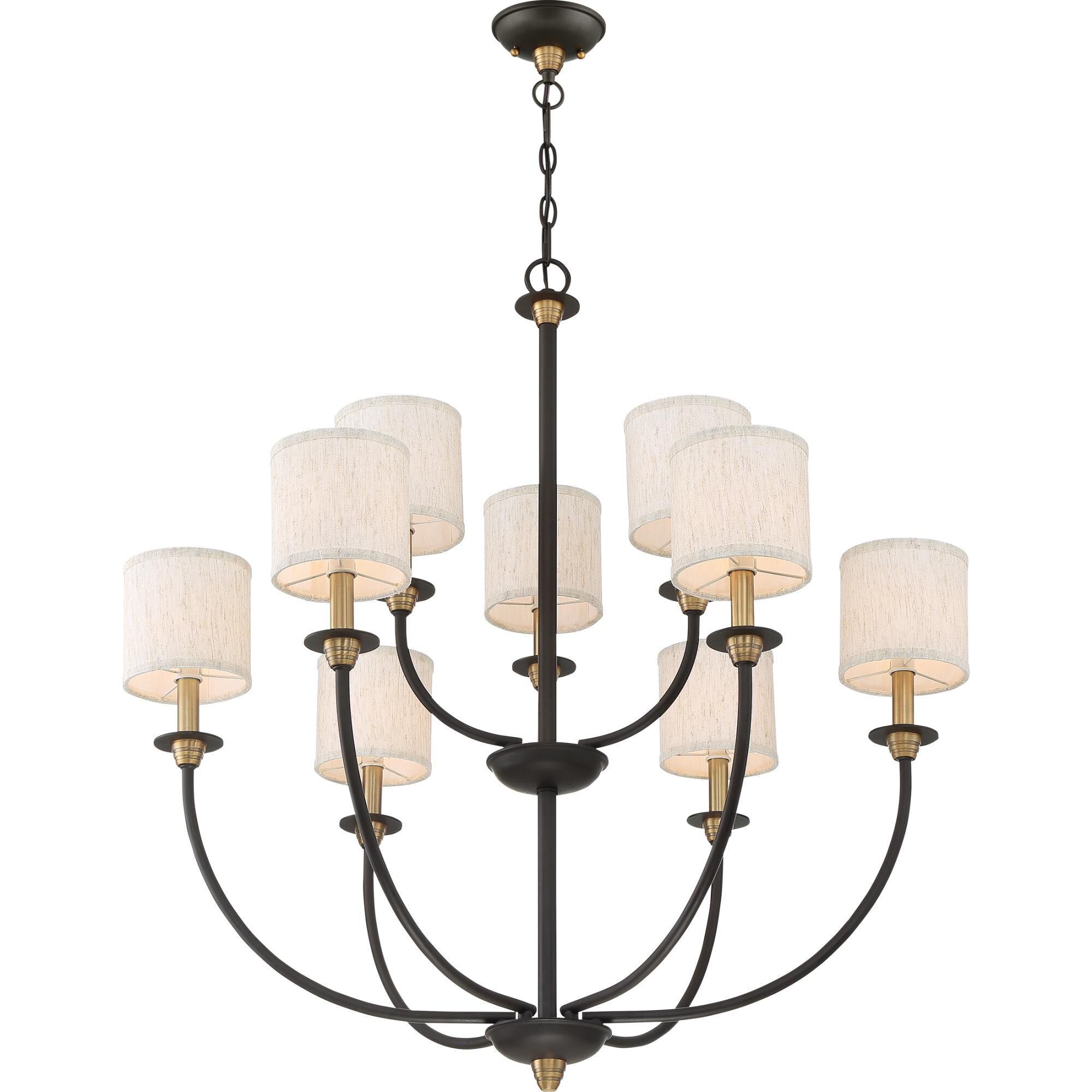 Audley 33 Inch 9 Light Chandelier by Quoizel
