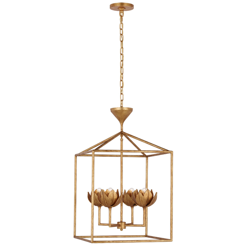 Julie Neill Alberto 18 Inch LED Cage Pendant by Visual Comfort Signature Collection