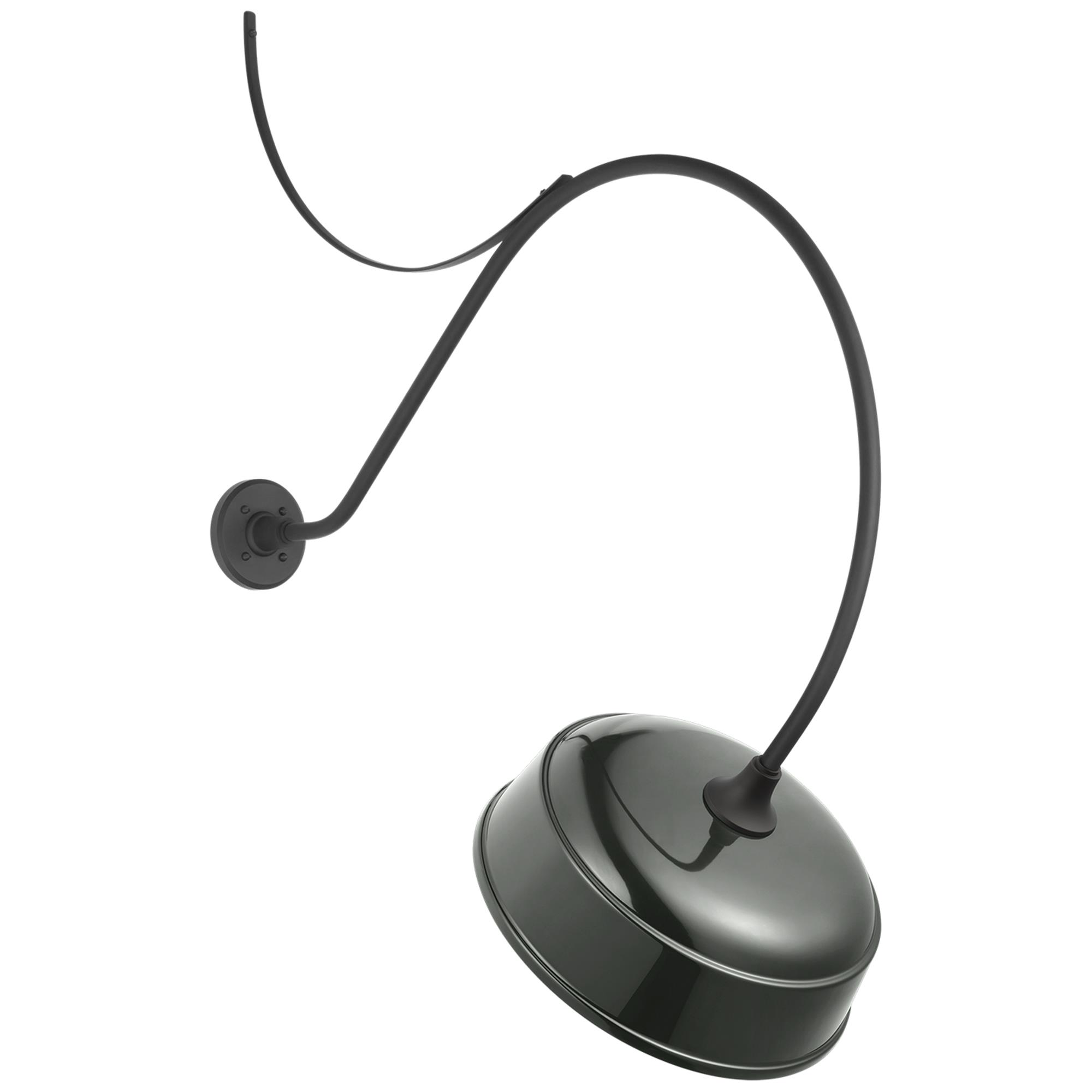 Shown in Matte Black finish and Green shade