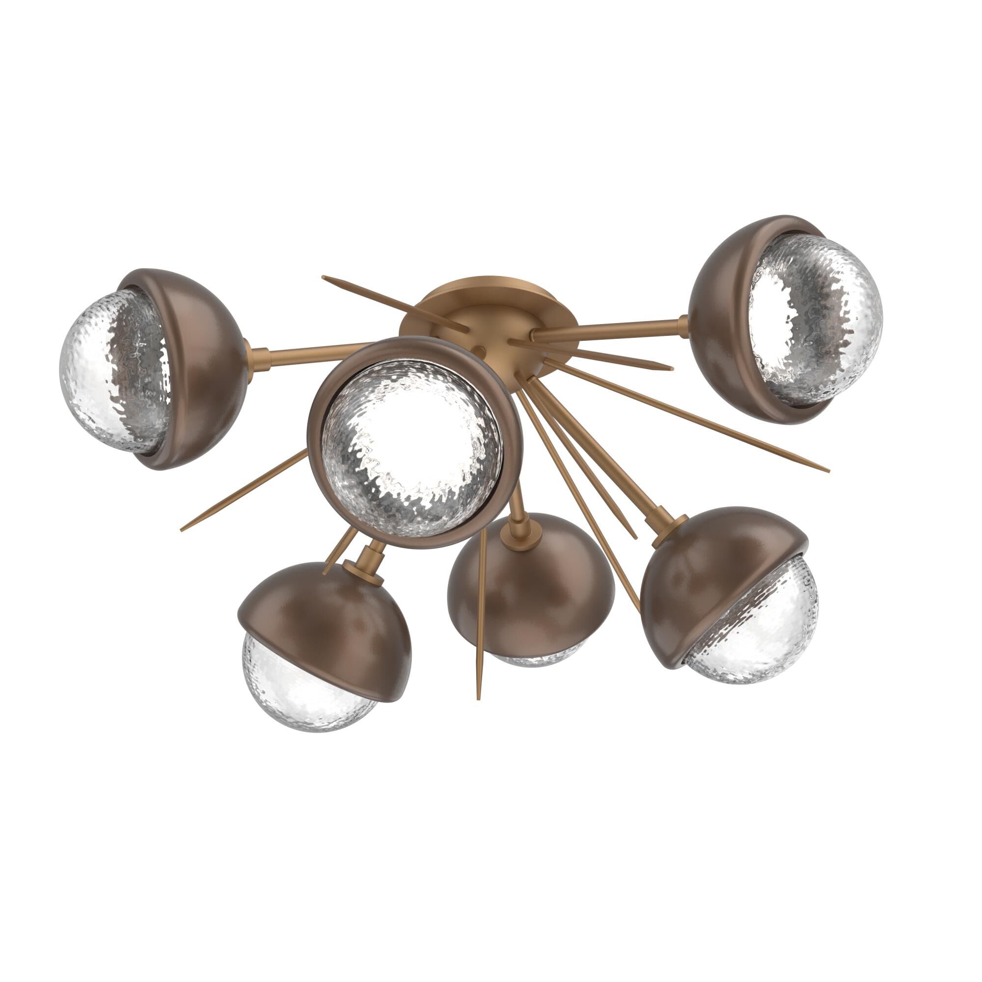 Levi Wilson Cabochon 28 Inch Semi Flush Mount by Hammerton Studio