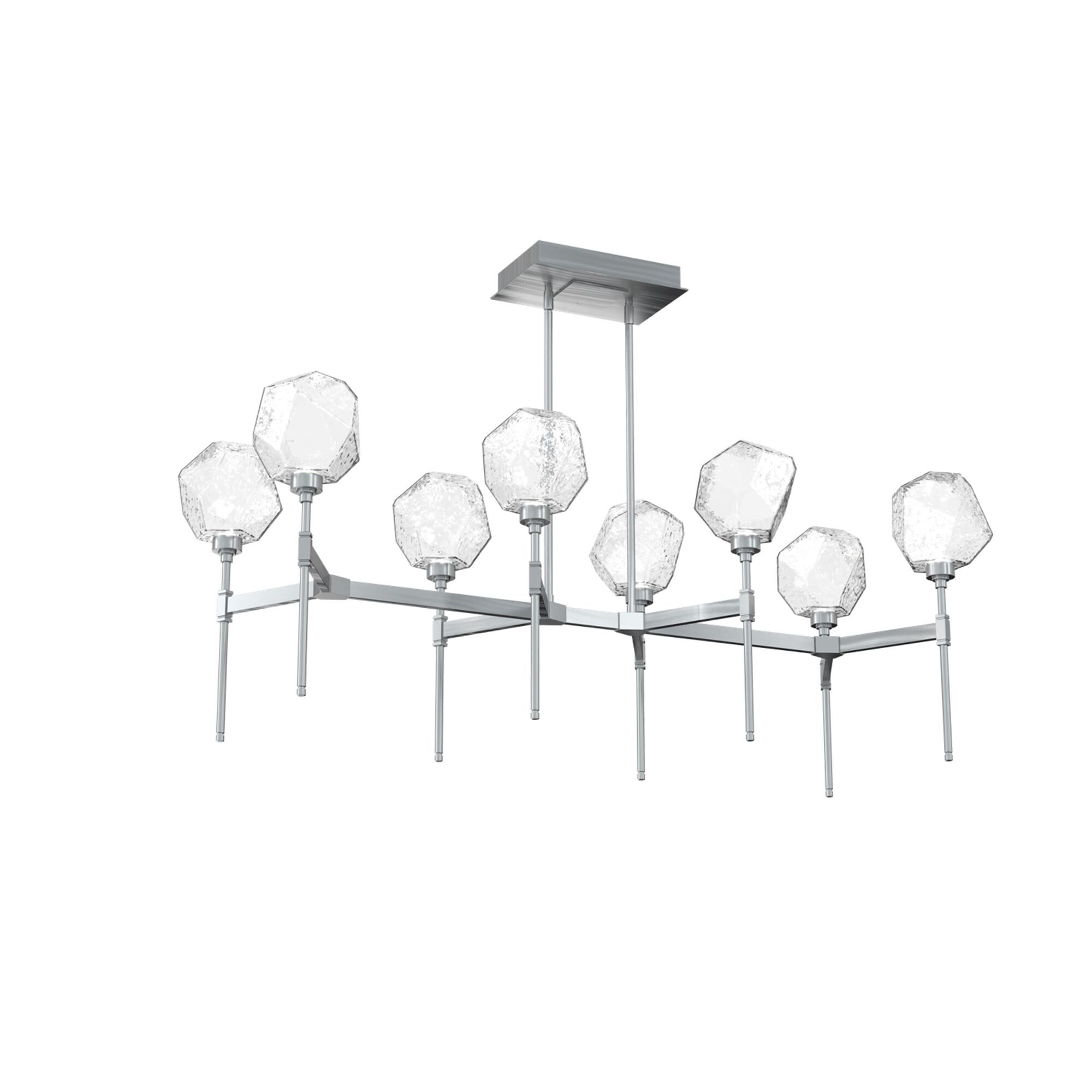 Shown in Classic Silver finish and Clear glass