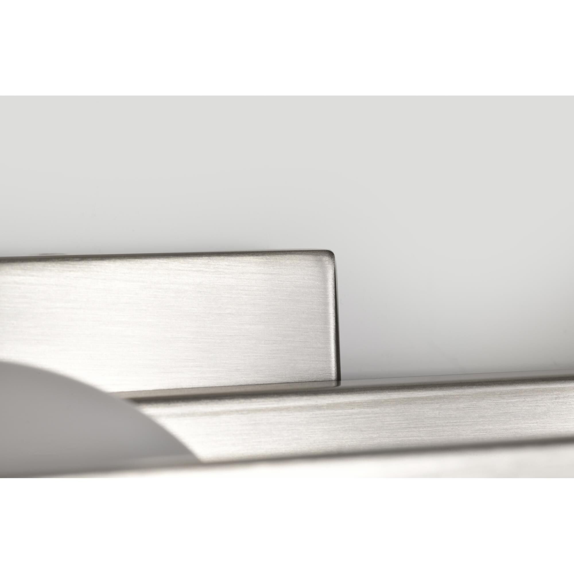 Shown in Brushed Nickel finish and Frost glass