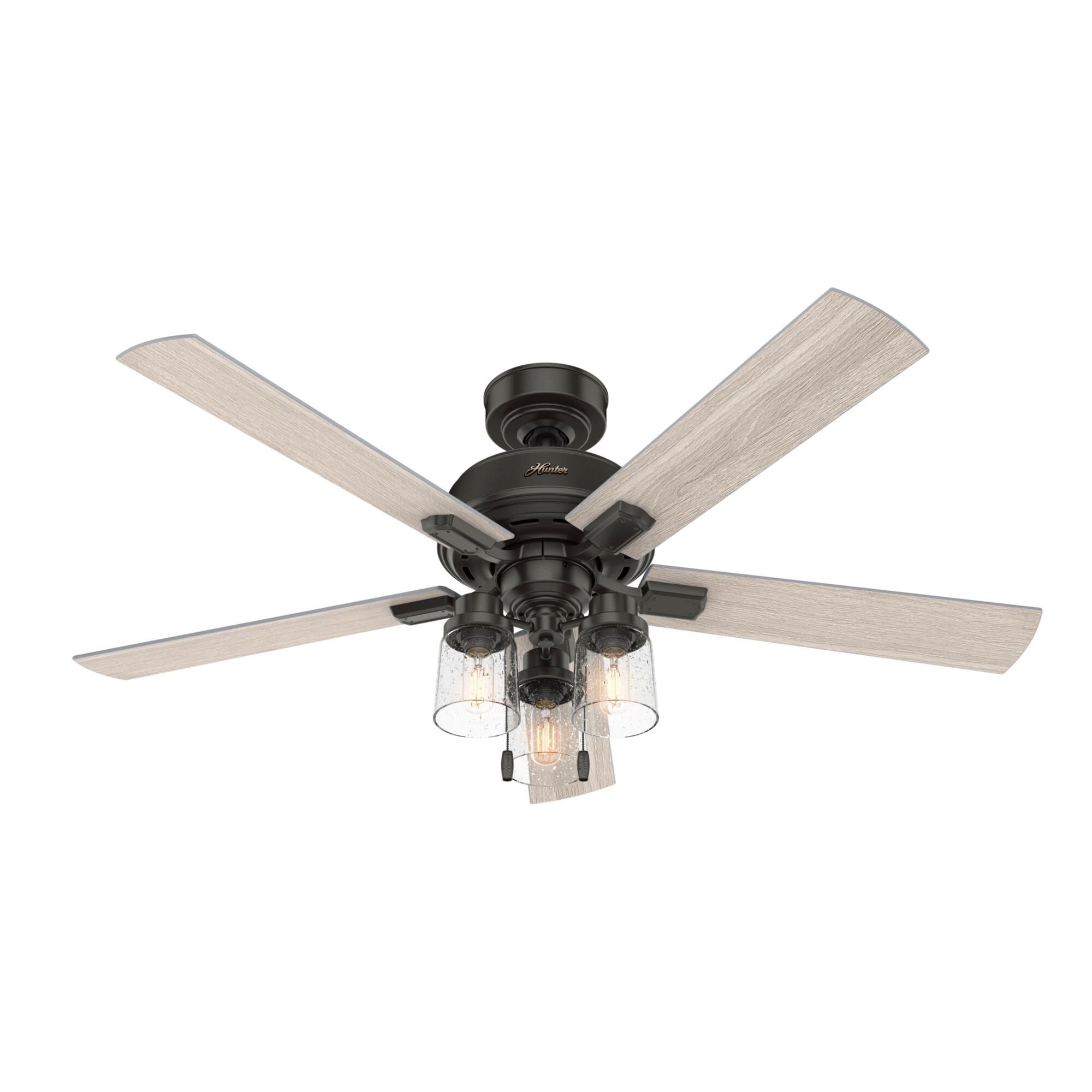 Hartland 52 Inch Ceiling Fan with Light Kit by Hunter Fan