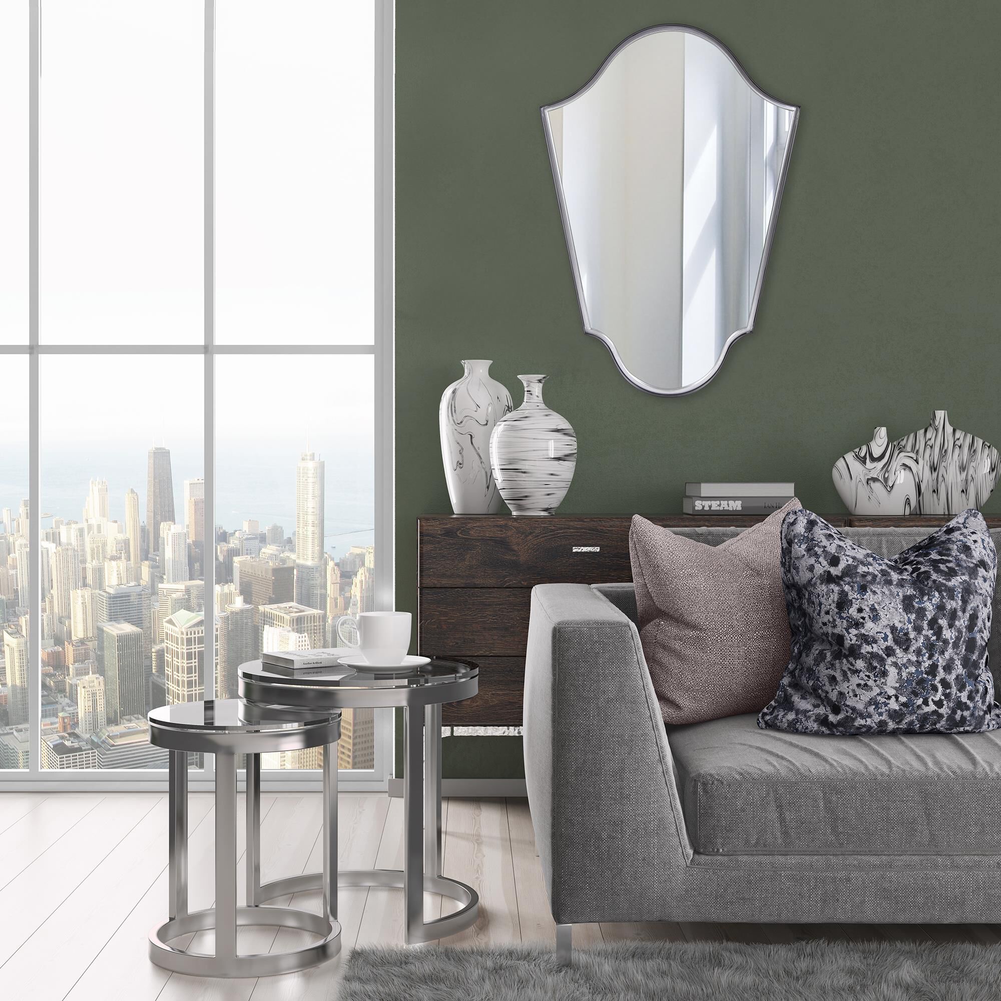 Gentry Mirror Decorative Mirrors by Howard Elliott Collection