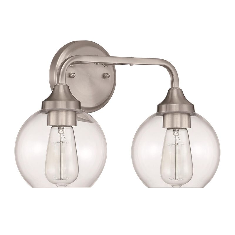 Glenda 14 Inch 2 Light Bath Vanity Light by Craftmade