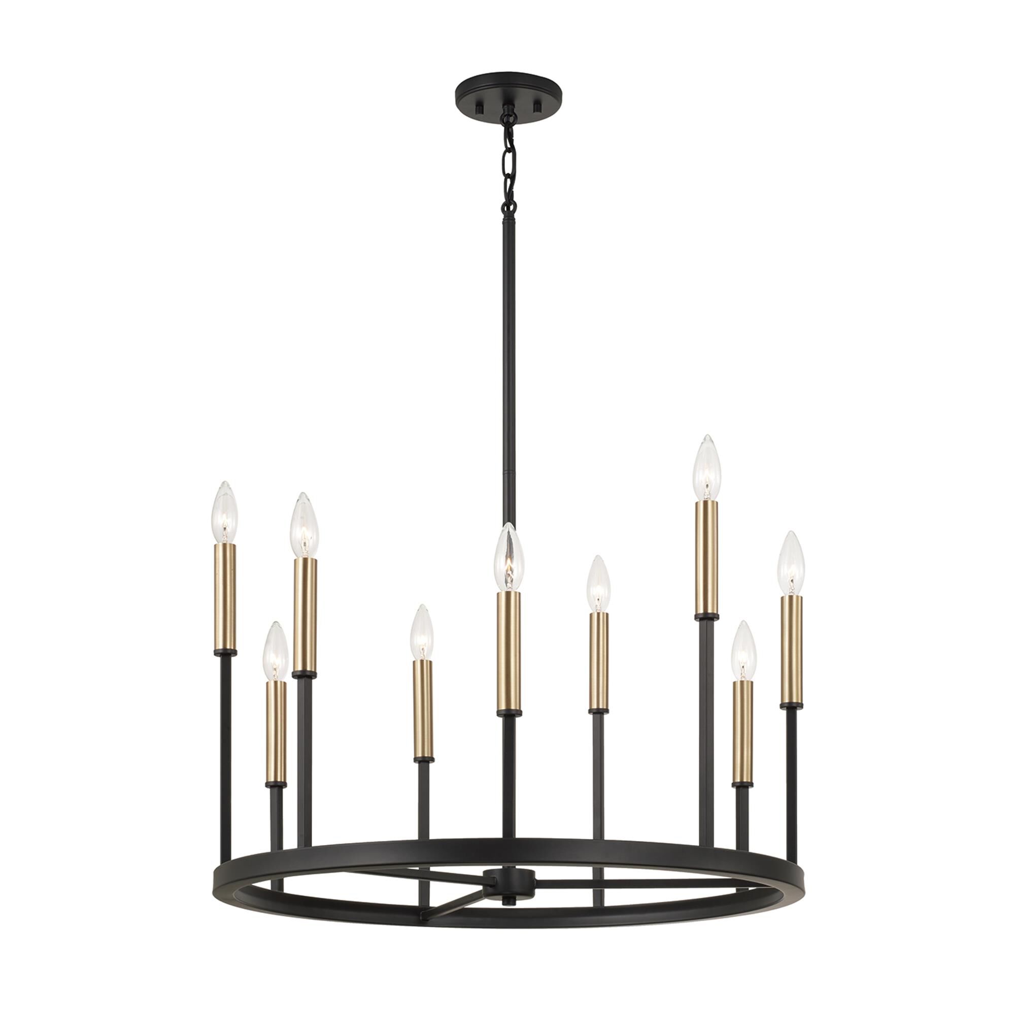 Shown in Espresso And Brass finish
