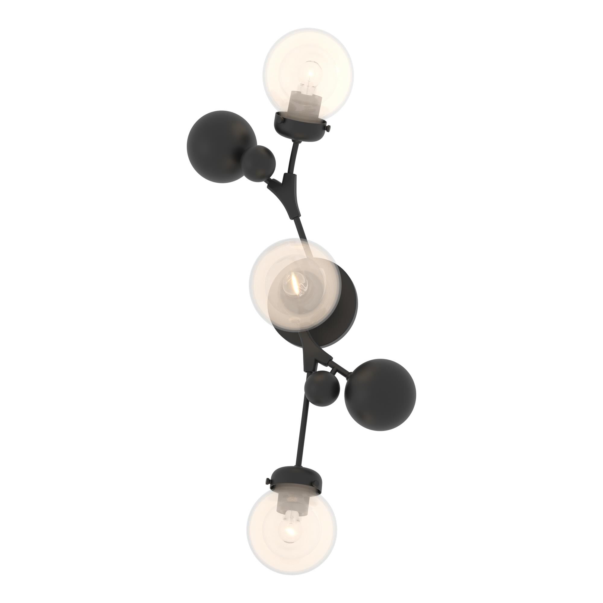 Shown in Black finish and Opaline glass