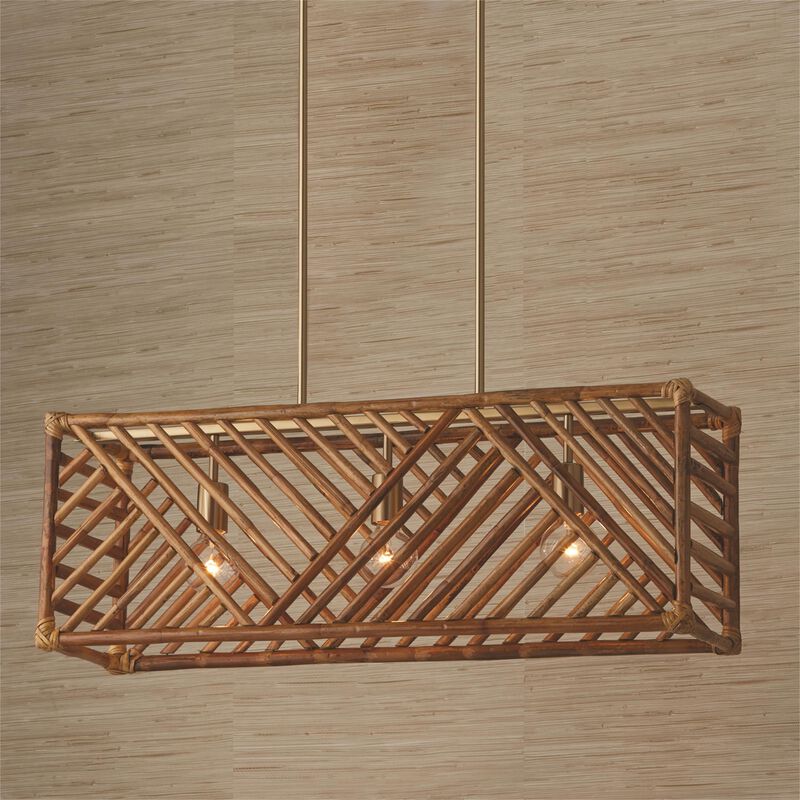 Soleil 35 Inch 3 Light Linear Suspension Light by Capital Lighting Fixture Company