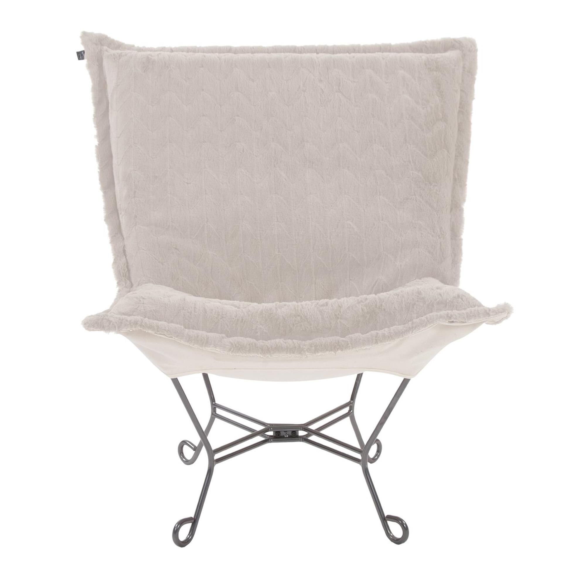 Scroll Puff Accent Chair,