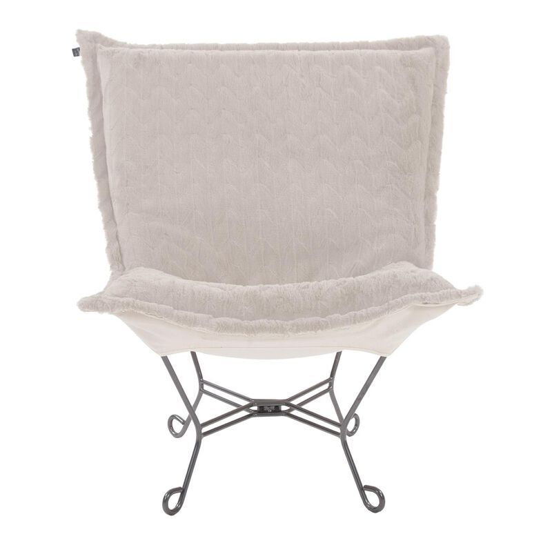 Scroll Puff Accent Chair by Howard Elliott