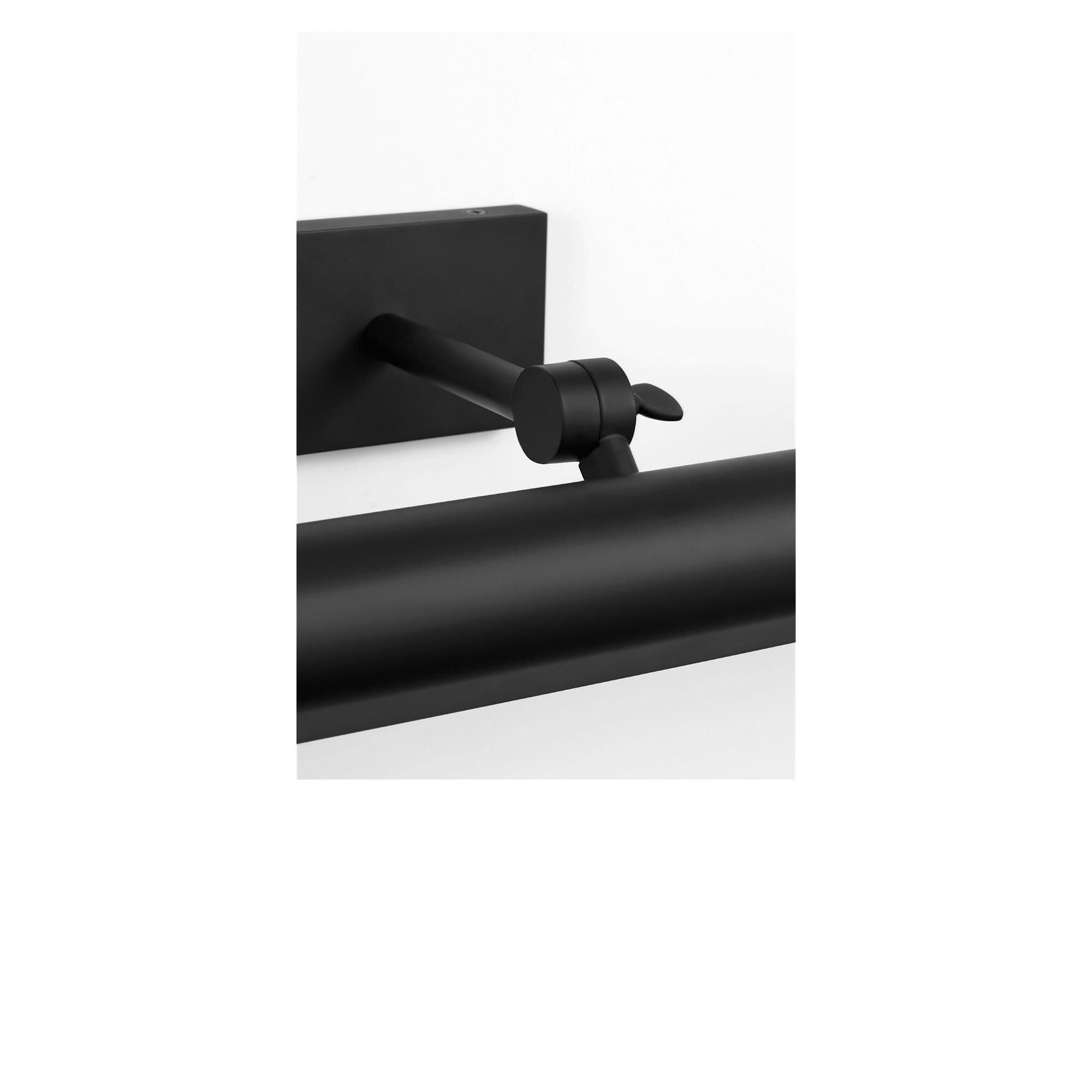 Shown in Midnight Black finish and White Acrylic Diffuser shade