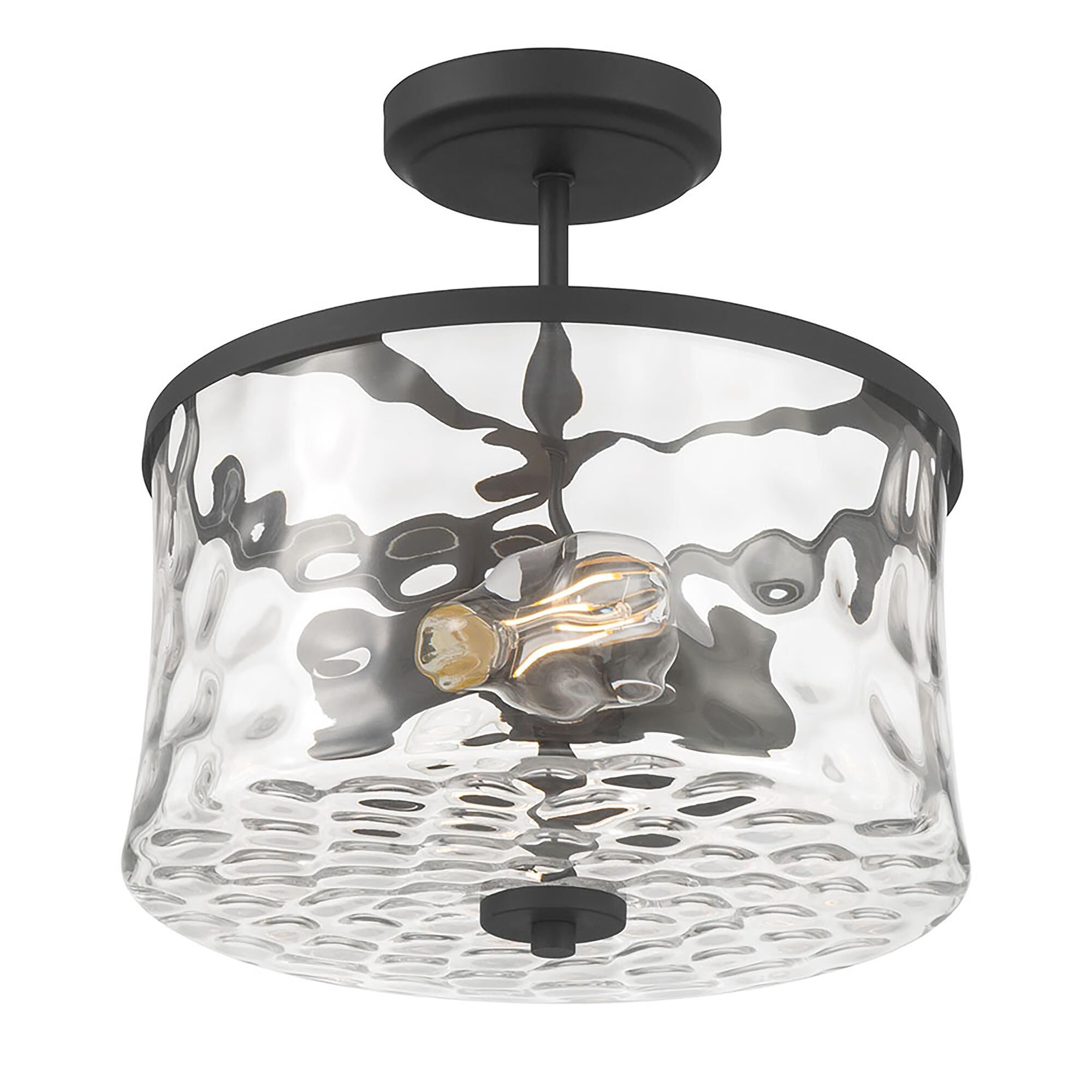 Shown in Matte Black finish and Clear Stone Water glass