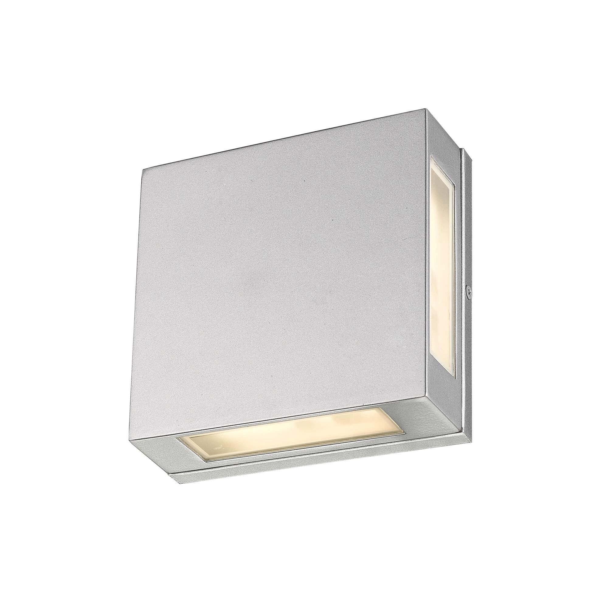 Shown in Silver finish and Glass shade