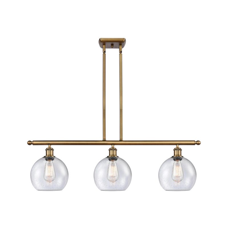 Bruno Marashlian Athens 36 Inch 3 Light Linear Suspension Light by Innovations Lighting
