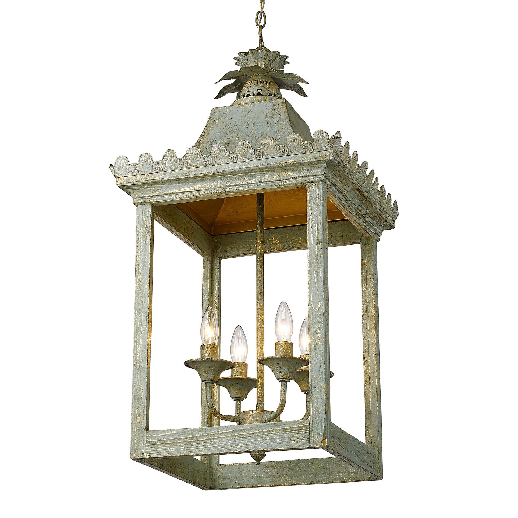 Finley 16 Inch Cage Pendant by Golden Lighting