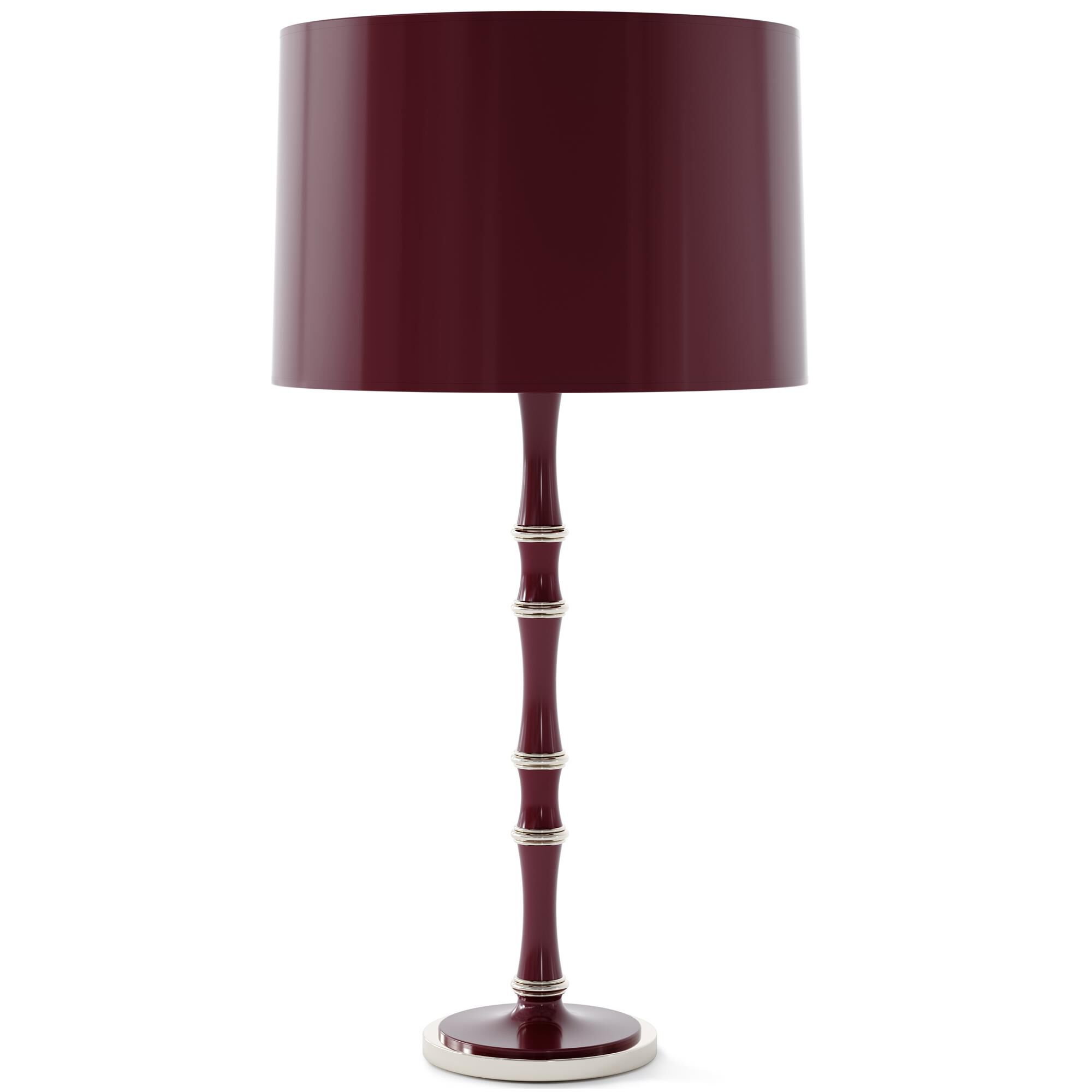 Shown in Sugar Plum finish and Celadon shade and Polished Nickel  accent