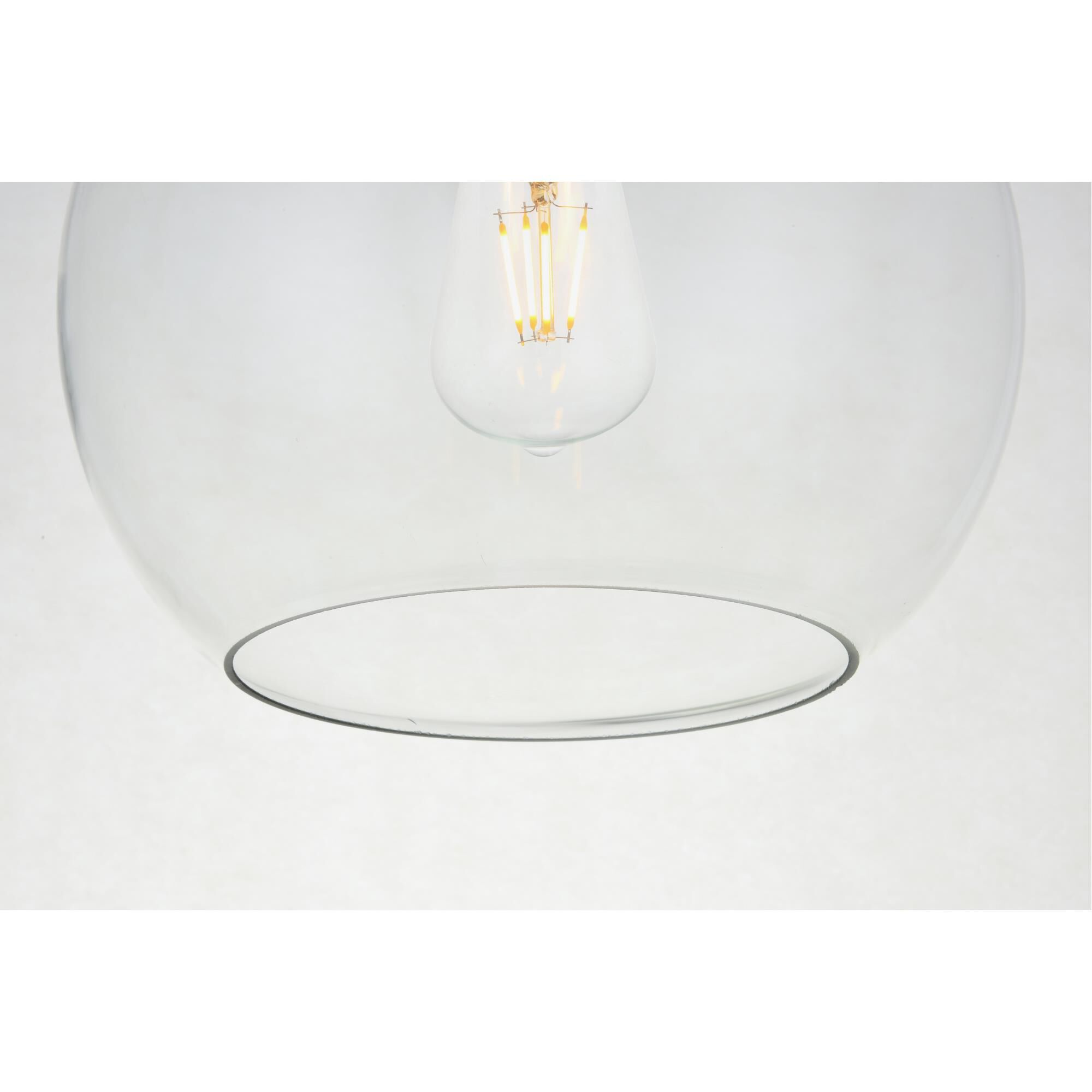 Baxter 10 Inch Semi Flush Mount by Elegant Lighting