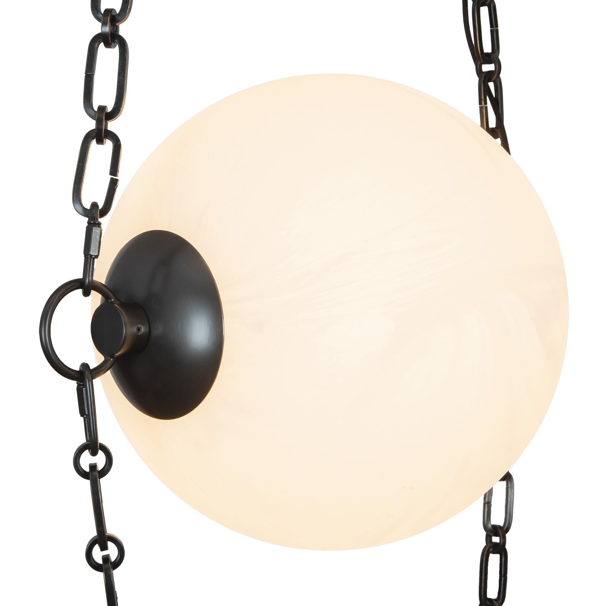 Shown in Urban Bronze finish and Cloud glass