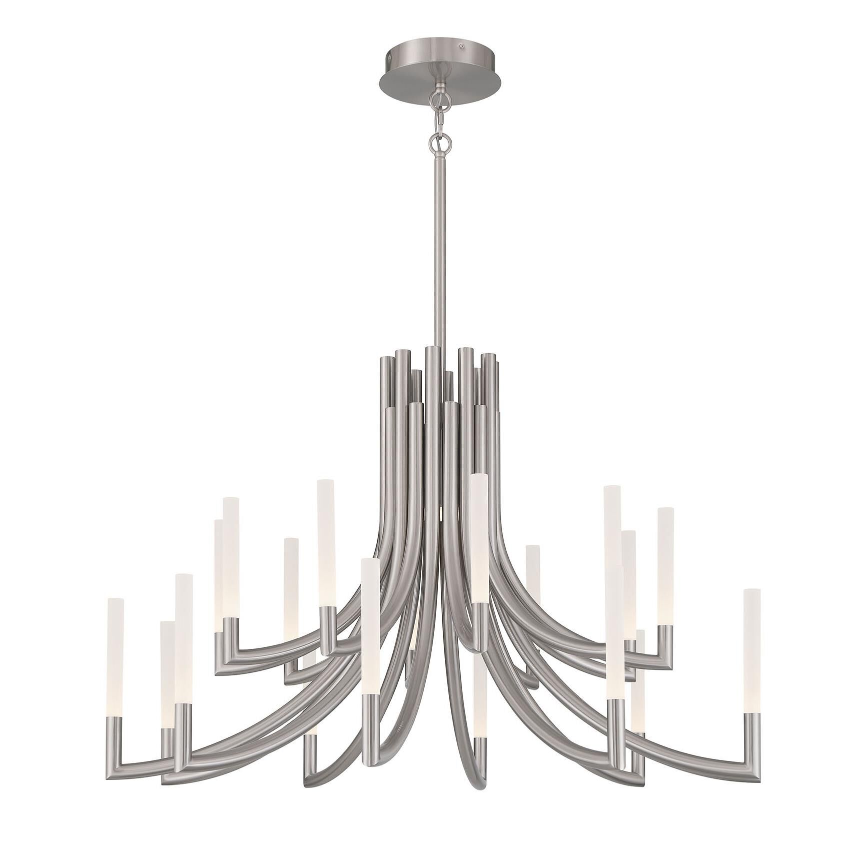 Shown in Nickel finish and Frosted Acrylic glass