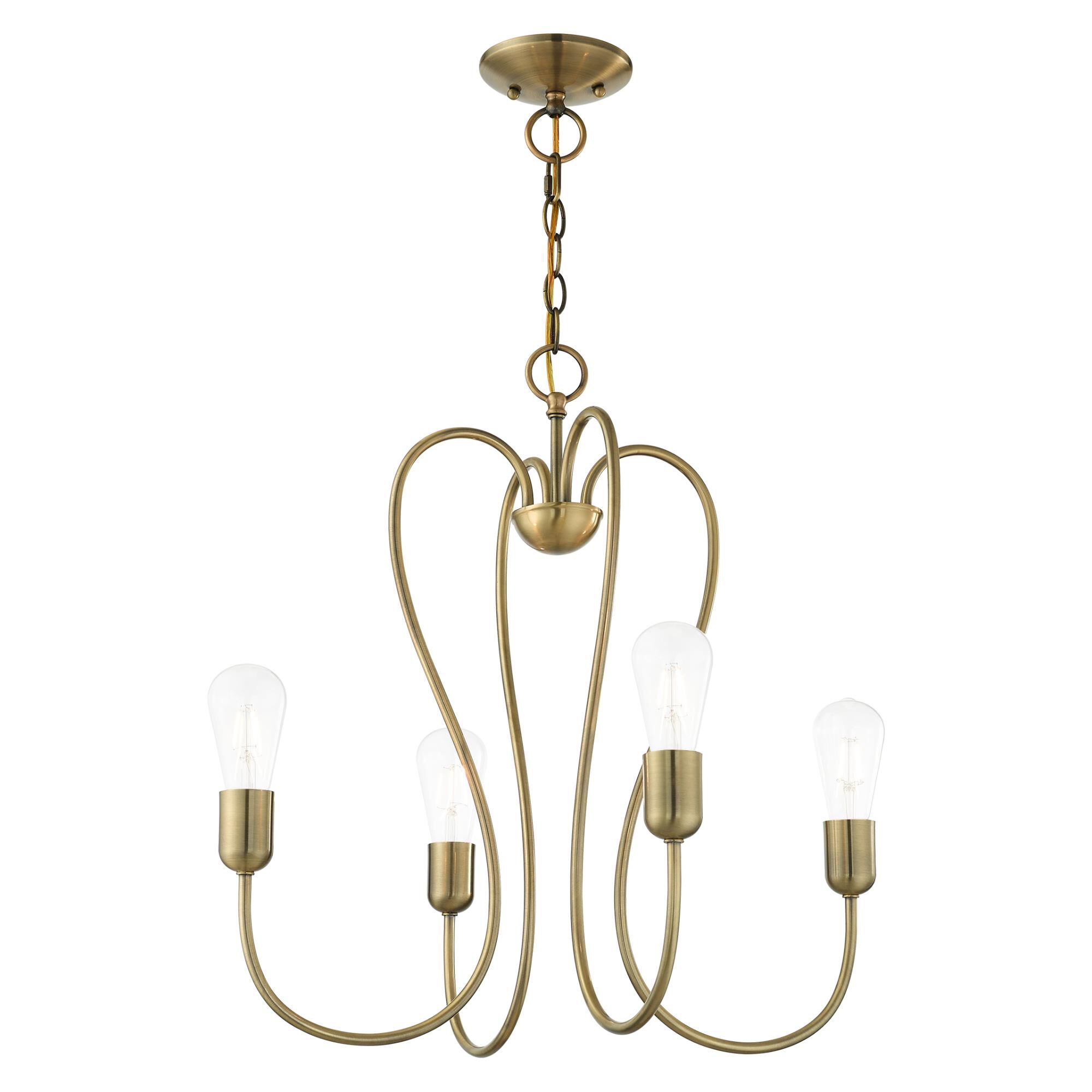 Lucerne 4 Light Mini Chandelier by Livex Lighting