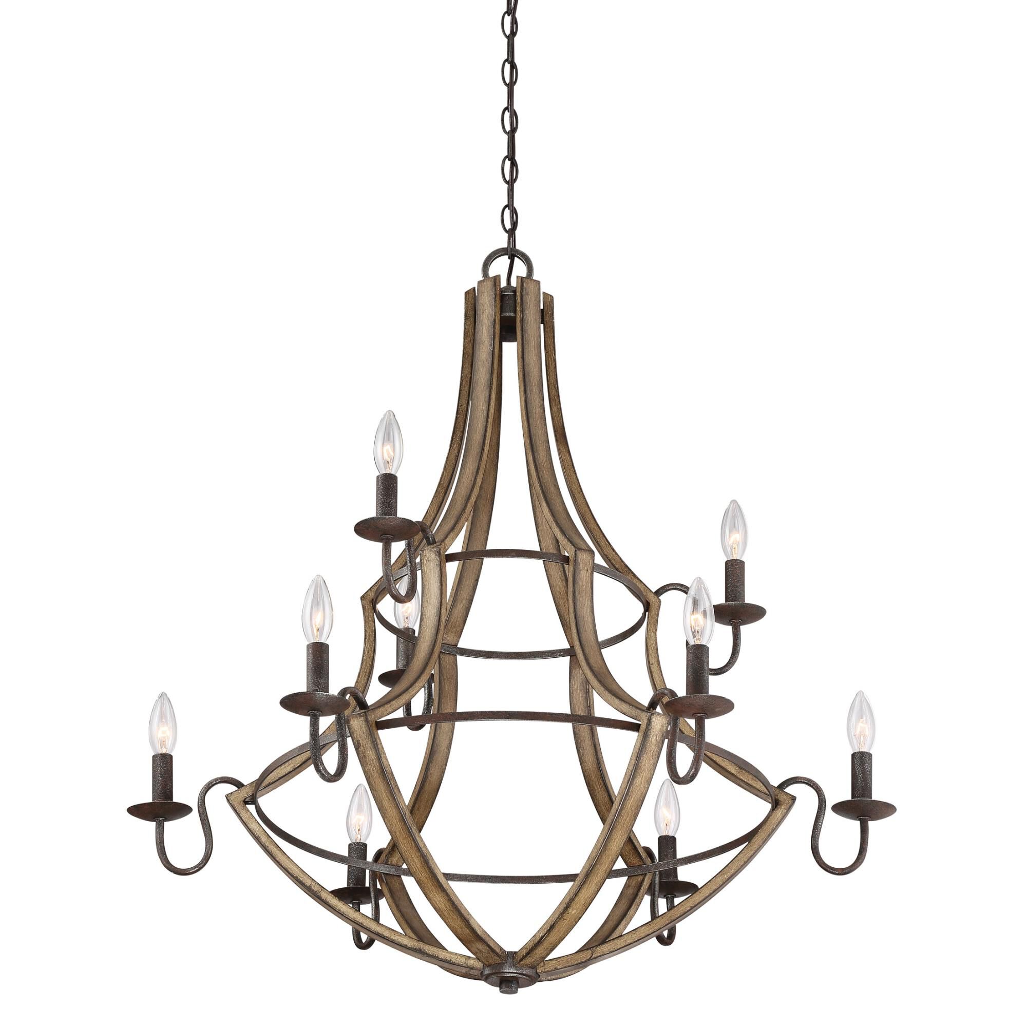 Shire 32 Inch 9 Light Chandelier by Quoizel