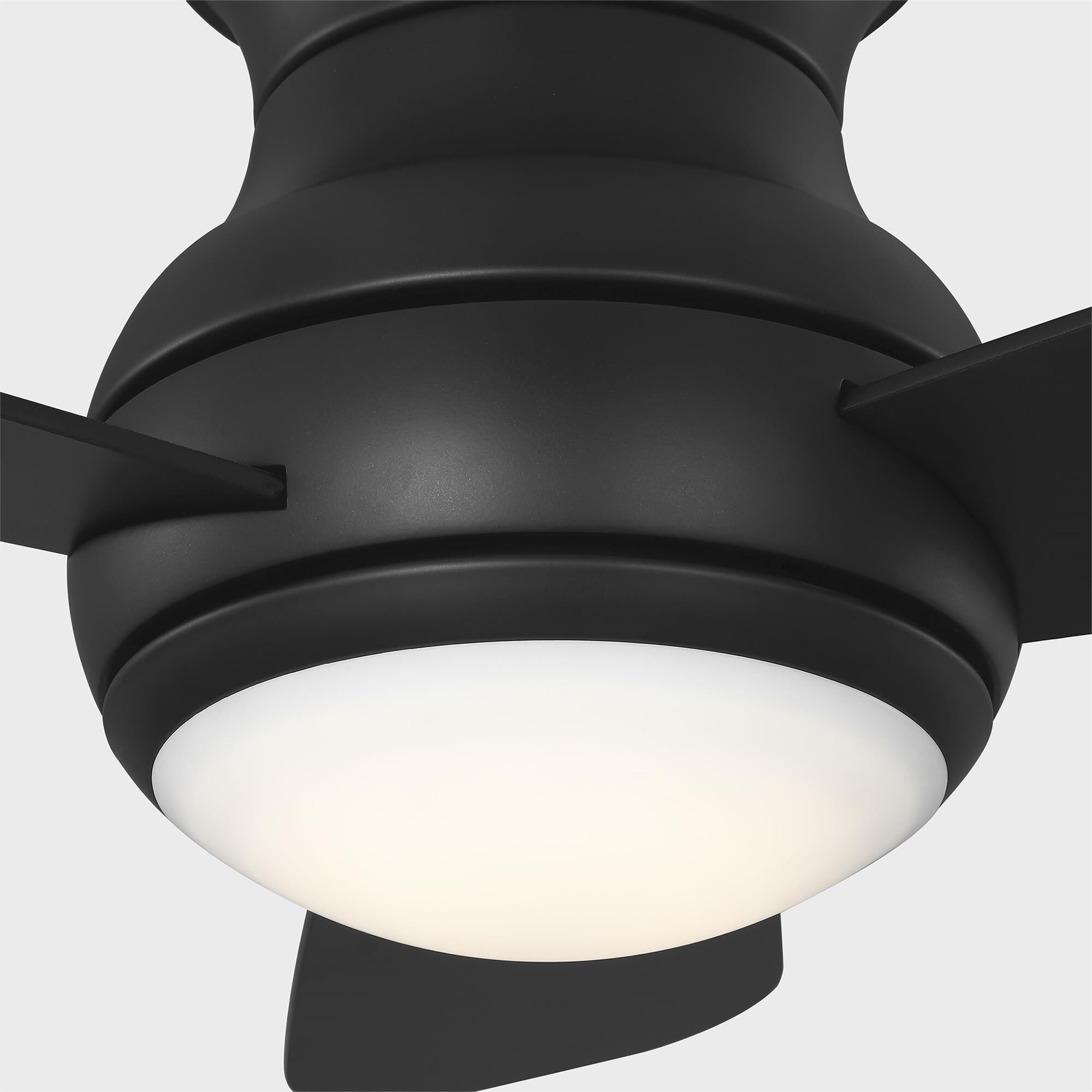 Orbis Hugger 32 Inch Flush Mount Fan with Light Kit,