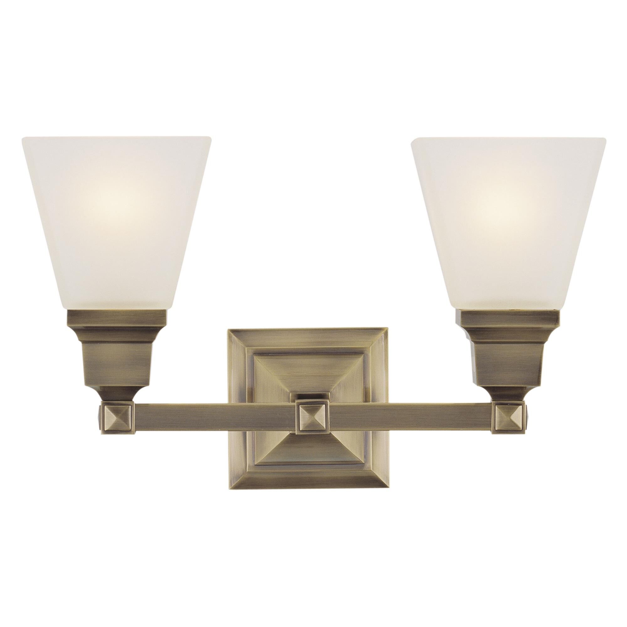 Mission 15 Inch 2 Light Bath Vanity Light by Livex Lighting