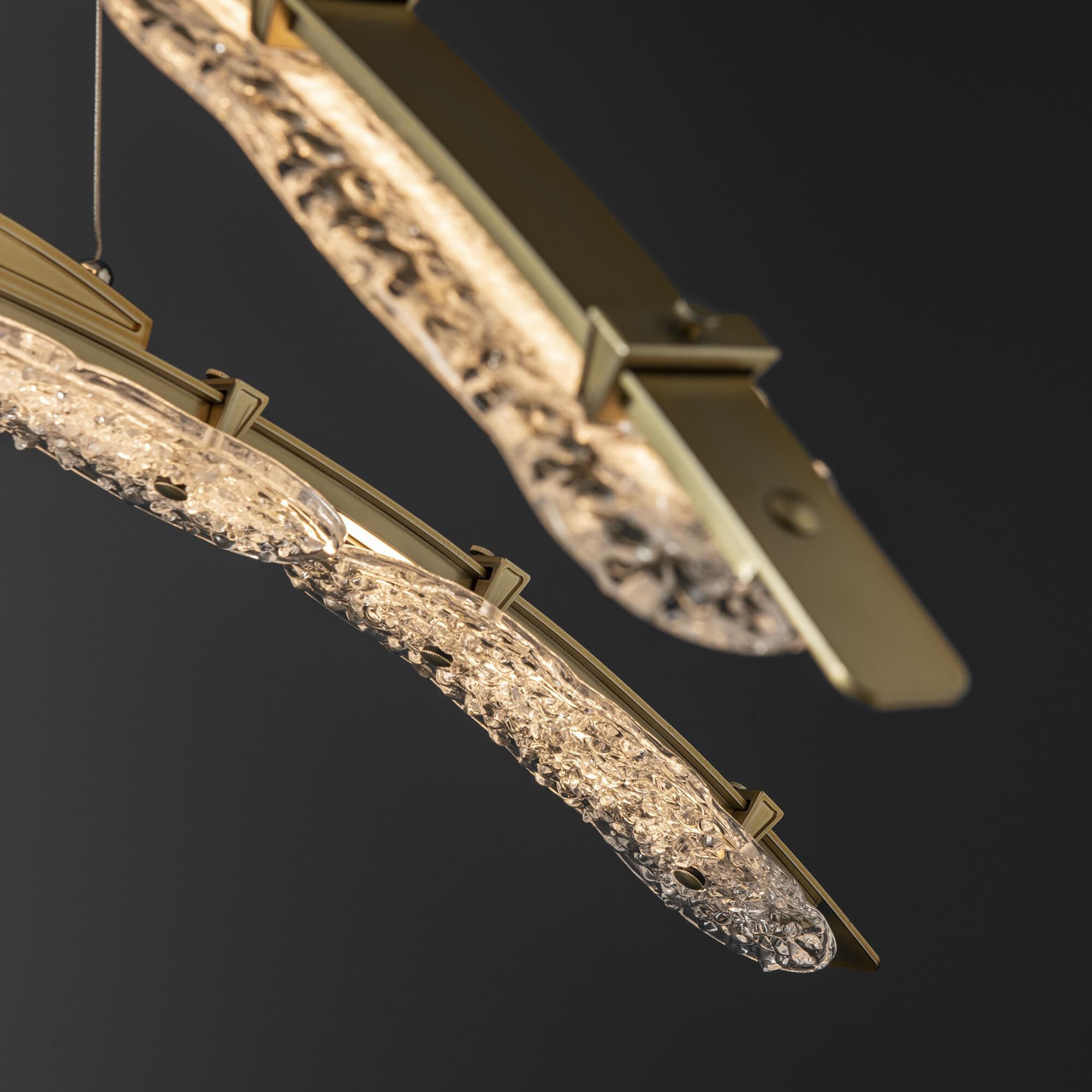 Shown in Modern Brass finish and Clear glass and Clear Glass shade