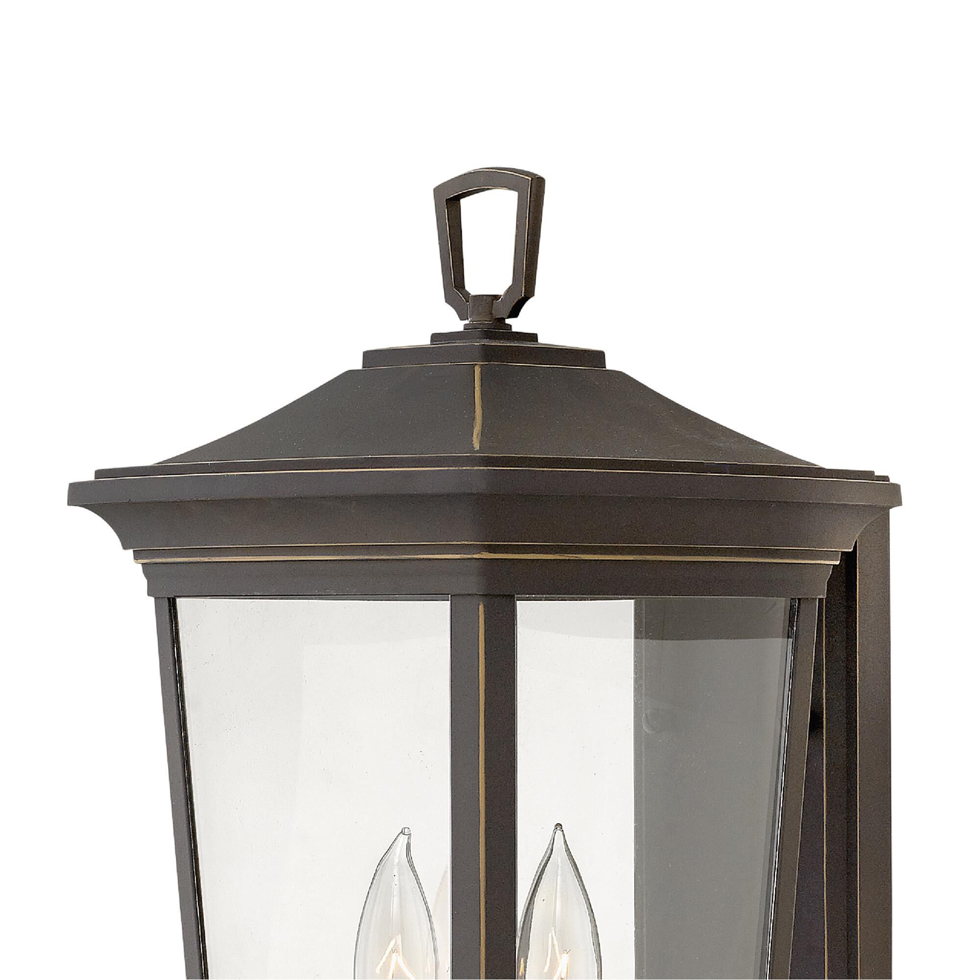 Shown in Oil Rubbed Bronze finish and Clear glass