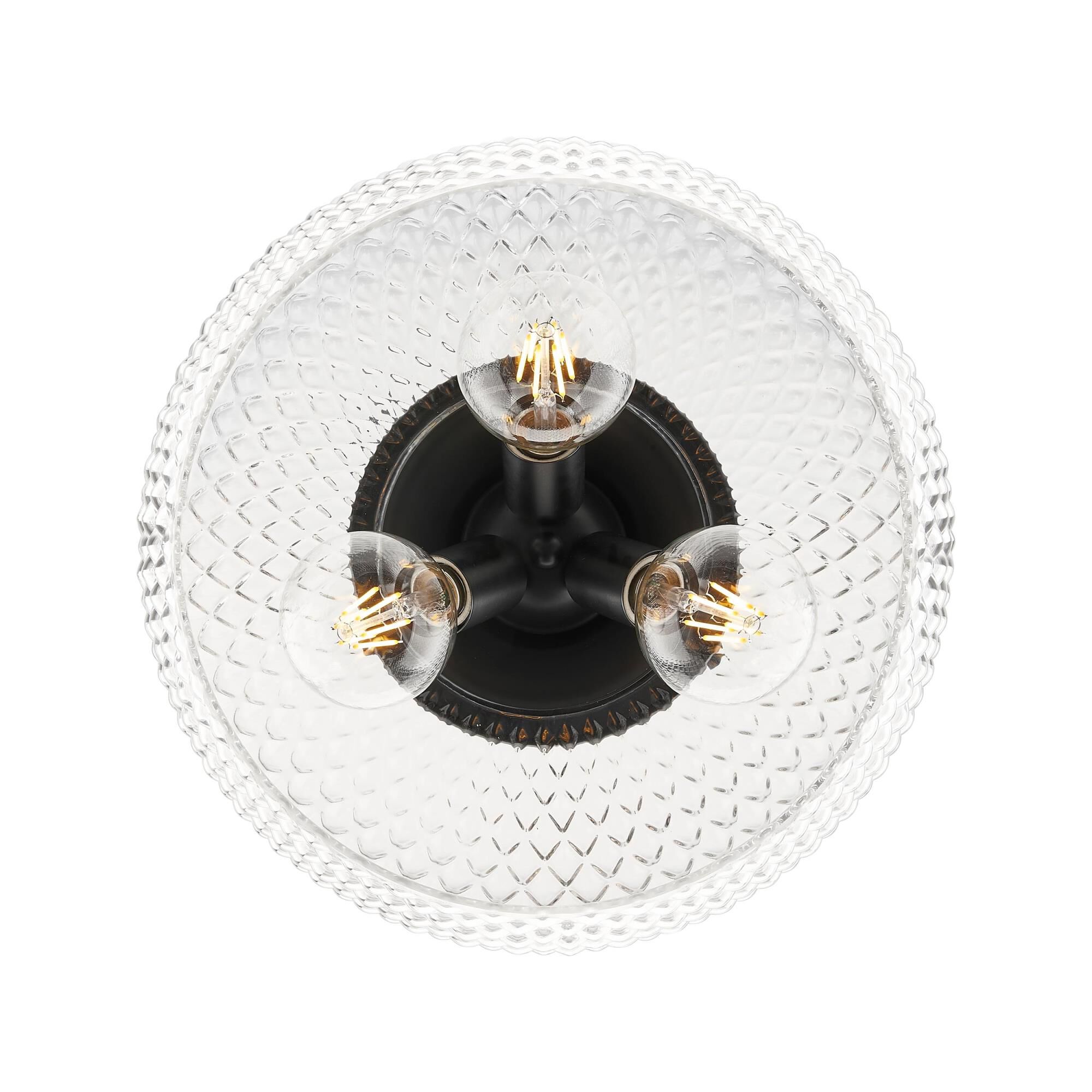 Adeline 14 Inch Semi Flush Mount by Golden Lighting