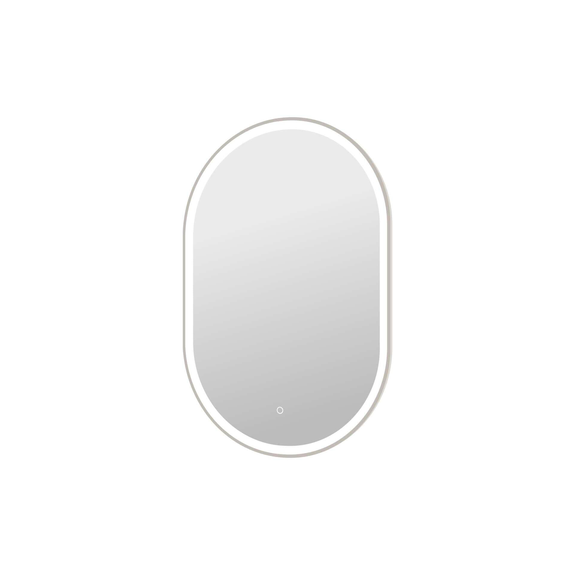 Harmoni 40 Inch Oval LED Lighted Mirror by Elegant Decor