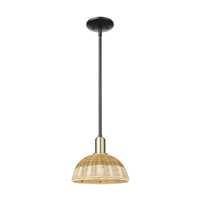 Bruno Marashlian Natural Ballston Dome 9 Inch Mini Pendant by Innovations Lighting