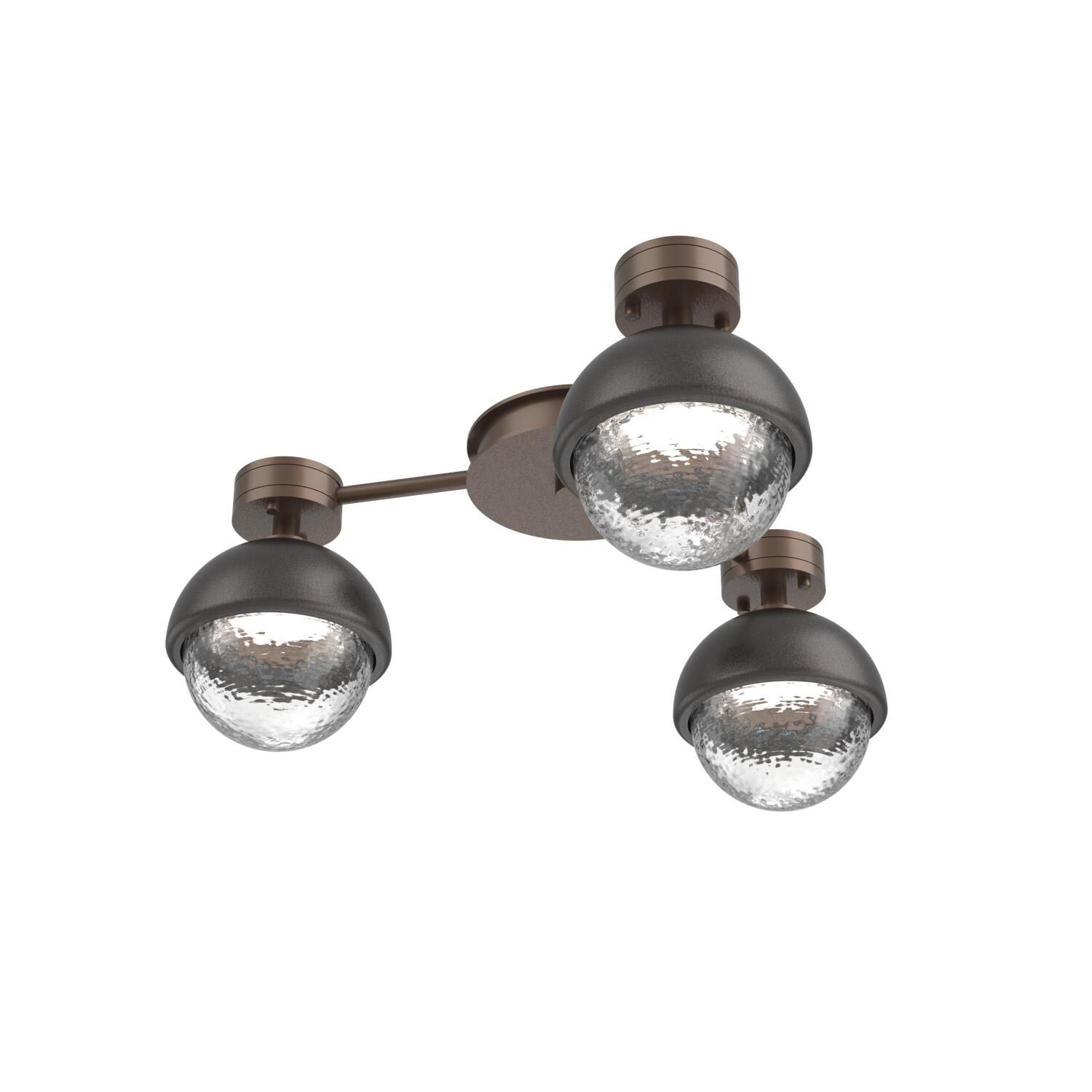 Shown in Burnished Bronze finish and Clear glass and Graphite accent