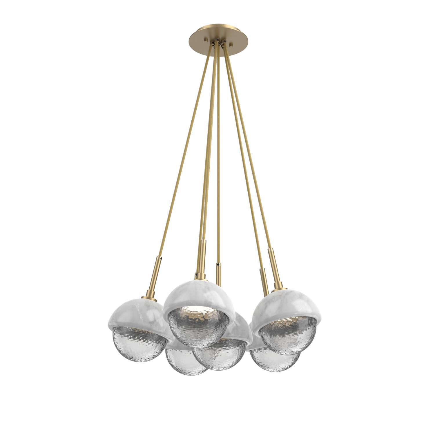 Levi Wilson Cabochon 19 Inch Multi Pendant Light by Hammerton Studio