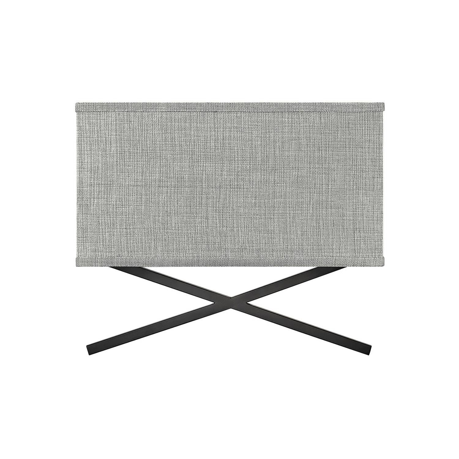 Shown in Black finish and Heathered Gray Slub shade