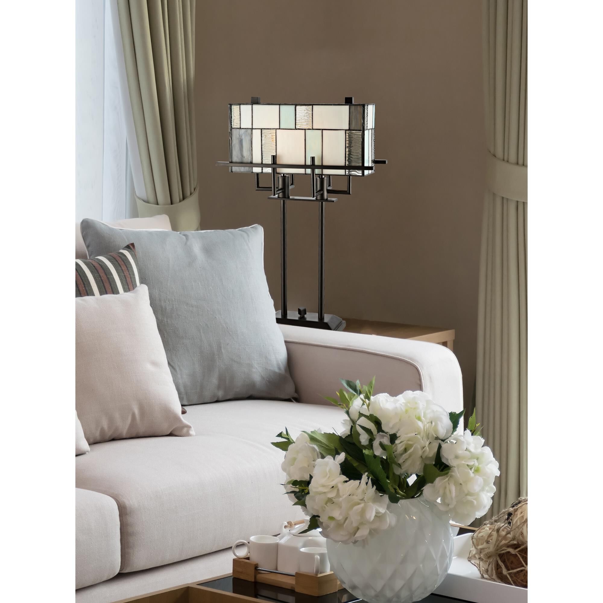 Shown in Tiffany Bronze finish