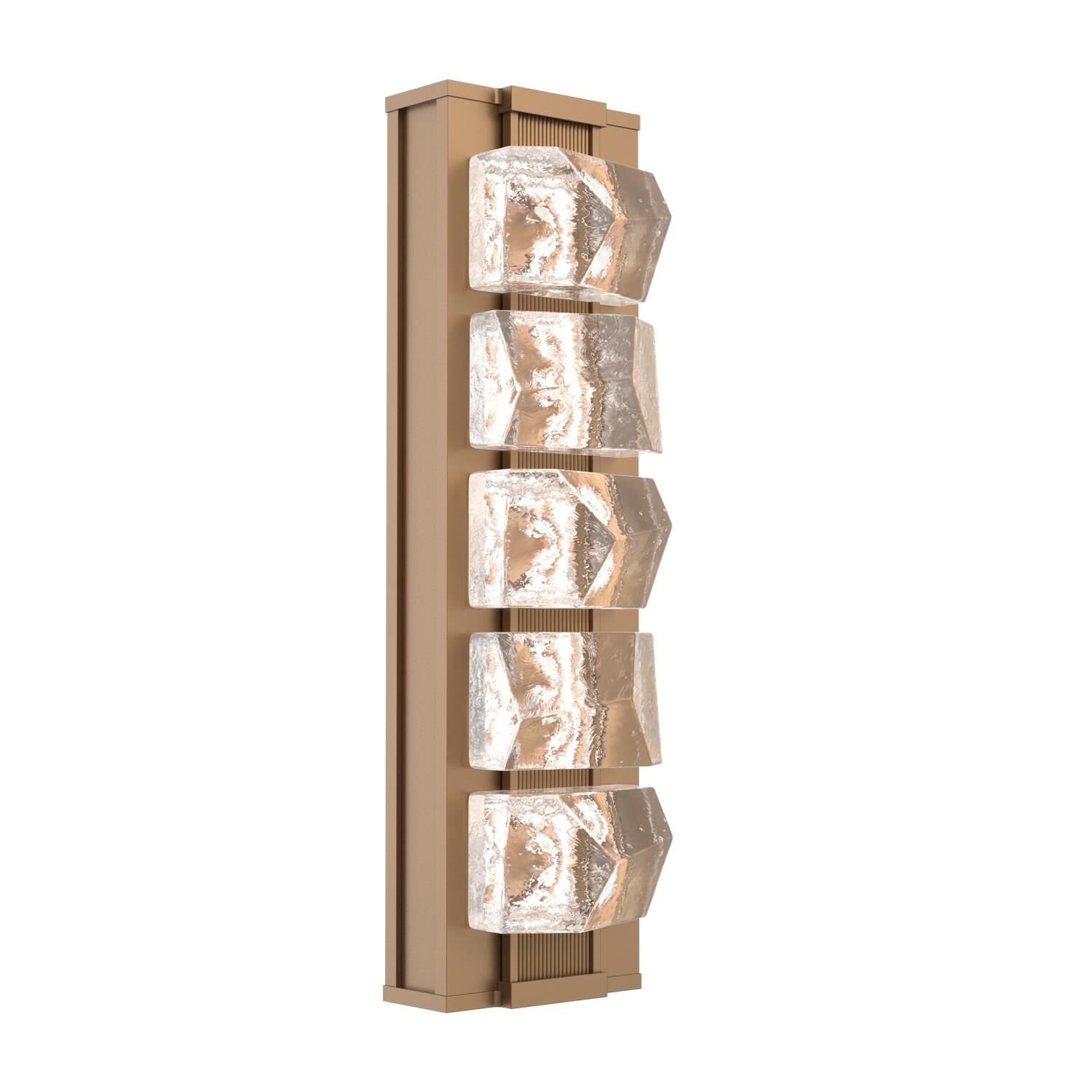 Shown in Novel Brass finish and Clear Stone glass and None accent