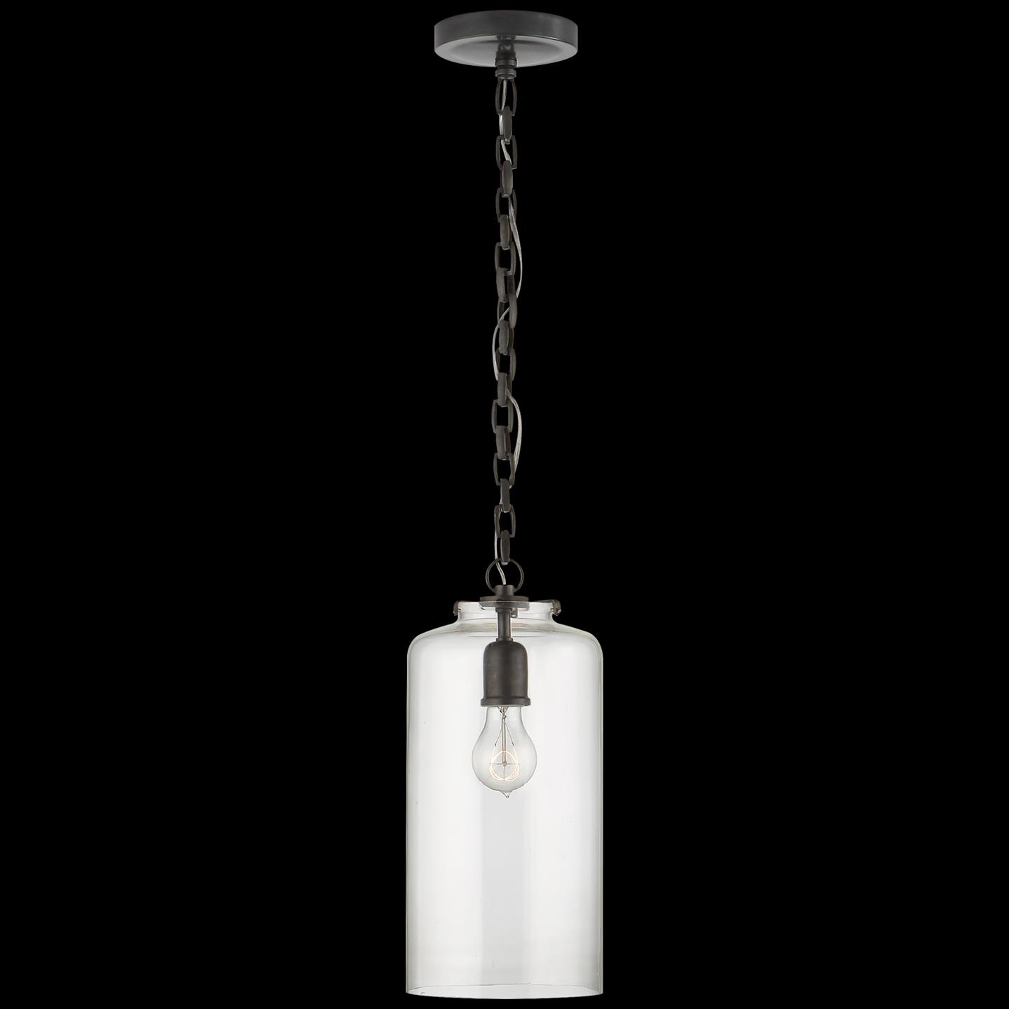 Shown in Bronze finish and Clear glass