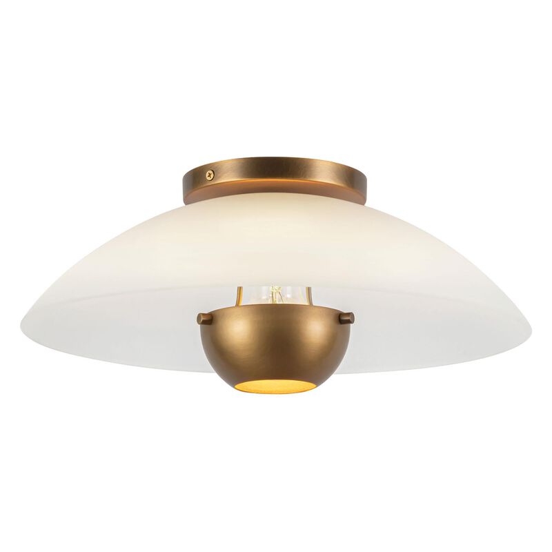 Ryan Pauly Umbra 14 Inch Semi Flush Mount by Kuzco Lighting