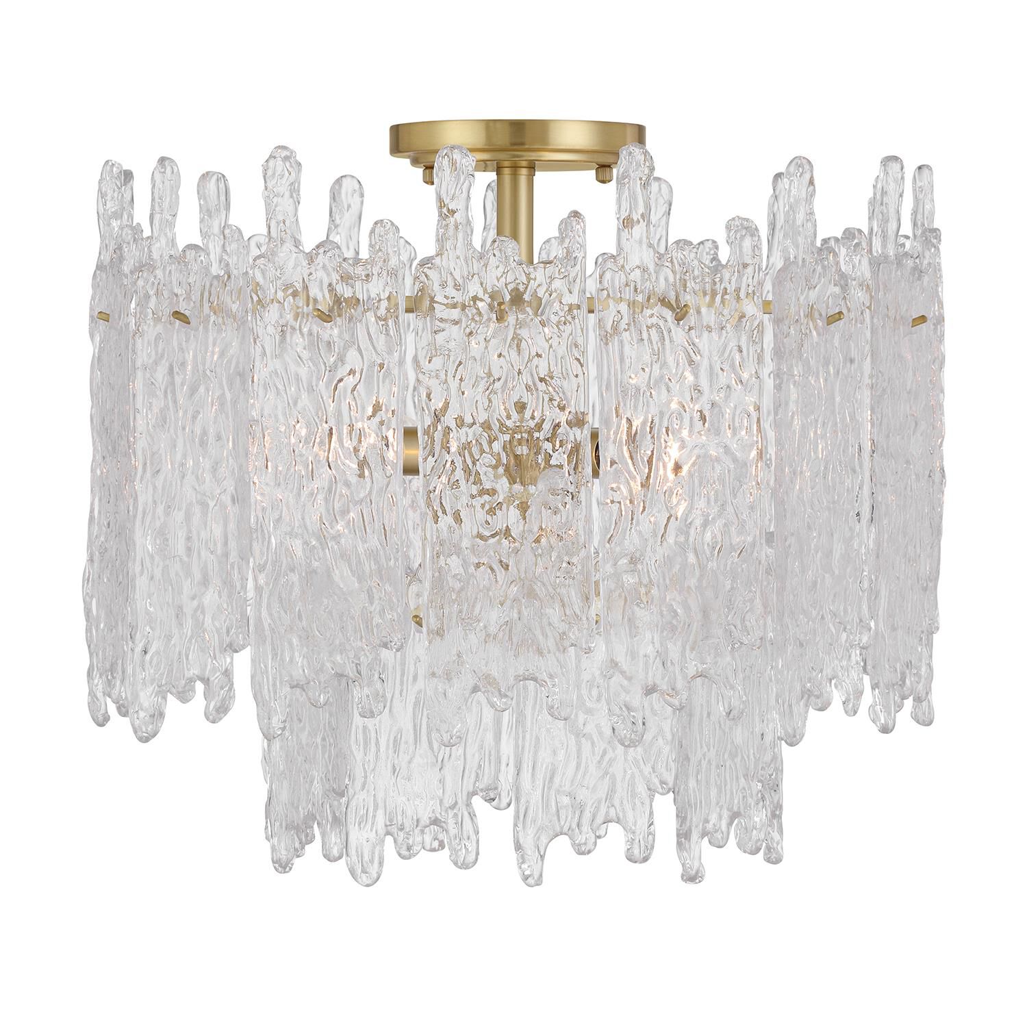 Ackerly 16 Inch Semi Flush Mount by Crystorama