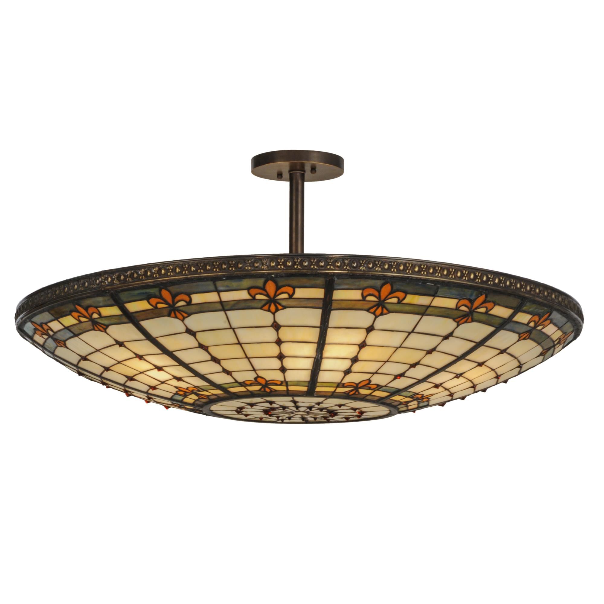 36 Inch 6 Light Semi Flush Mount by Meyda Lighting