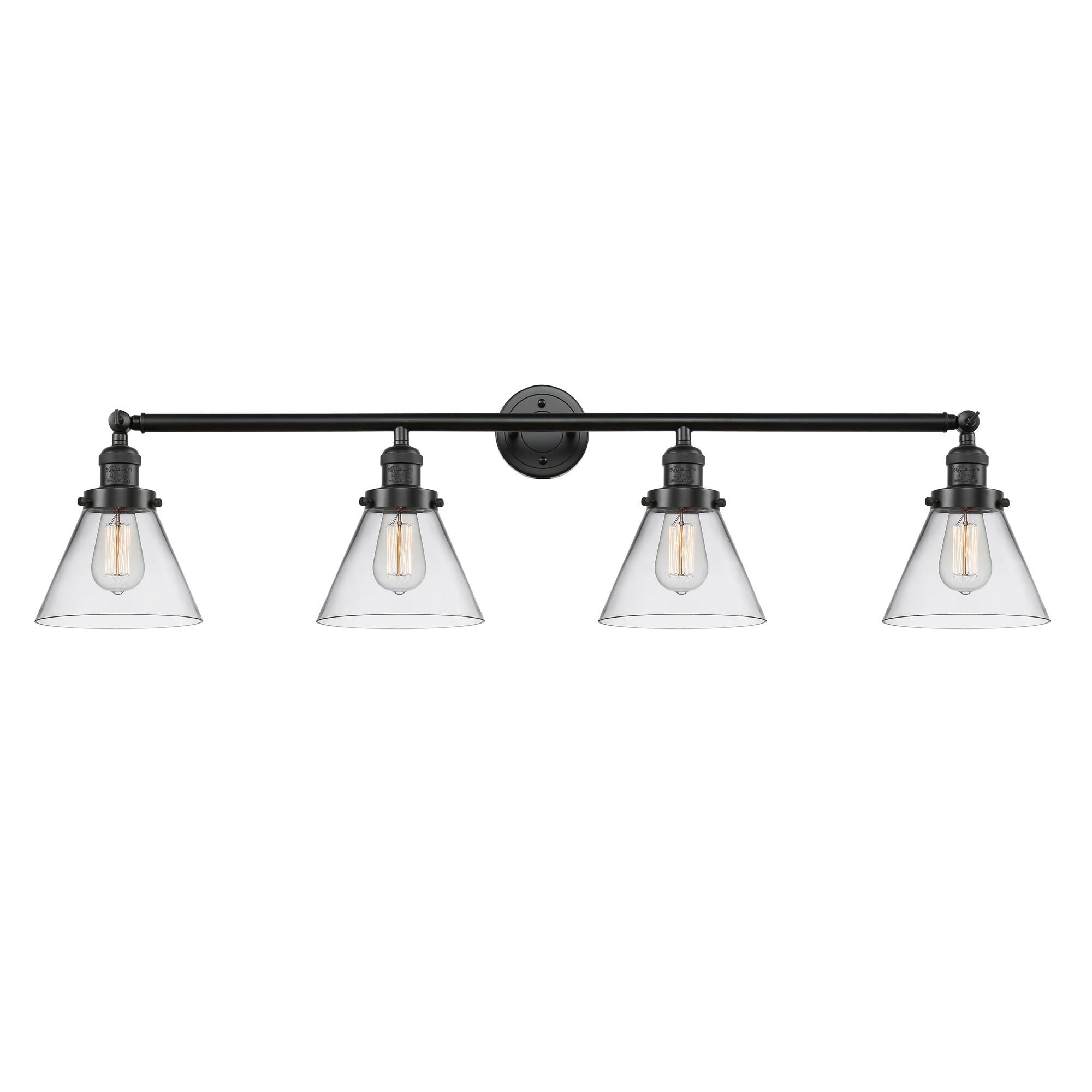 Shown in Oil Rubbed Bronze finish and Clear glass