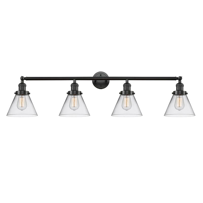 Bruno Marashlian Large Cone 43 Inch 4 Light Bath Vanity Light by Innovations Lighting