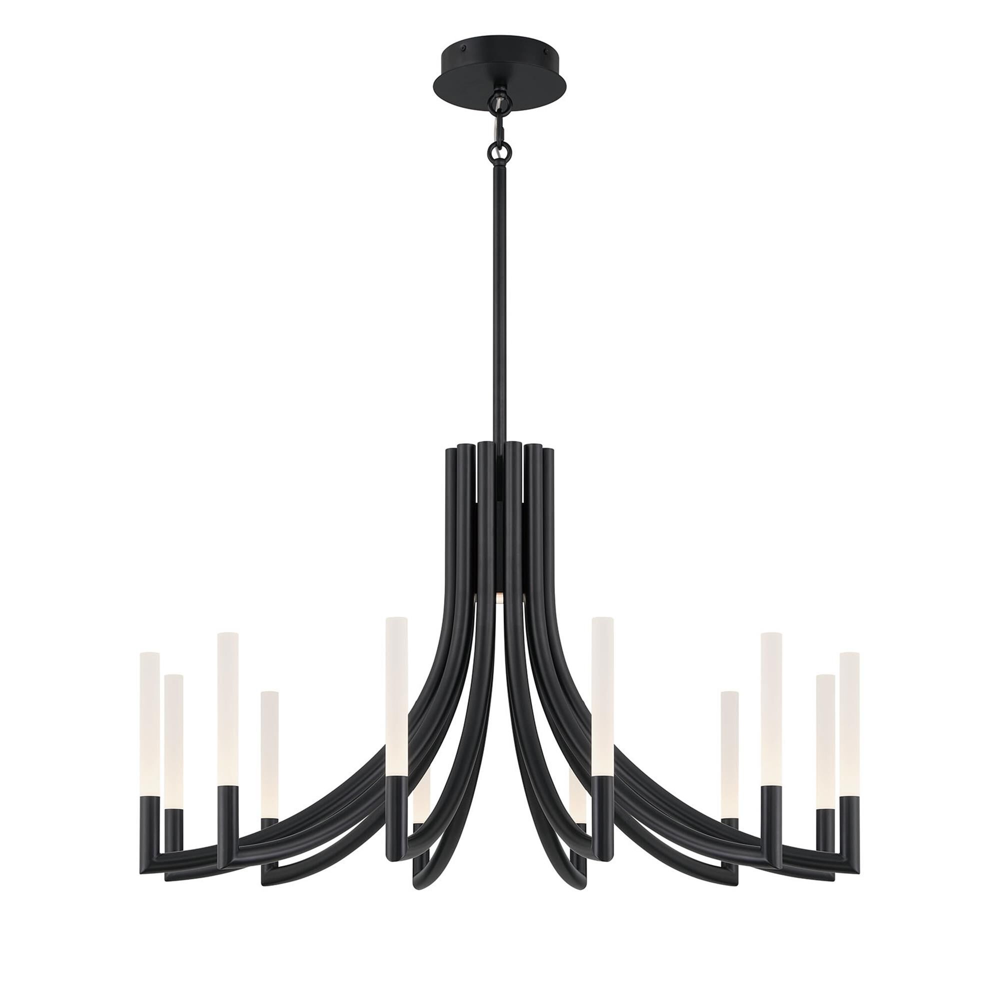 Shown in Black finish and Frosted Acrylic glass